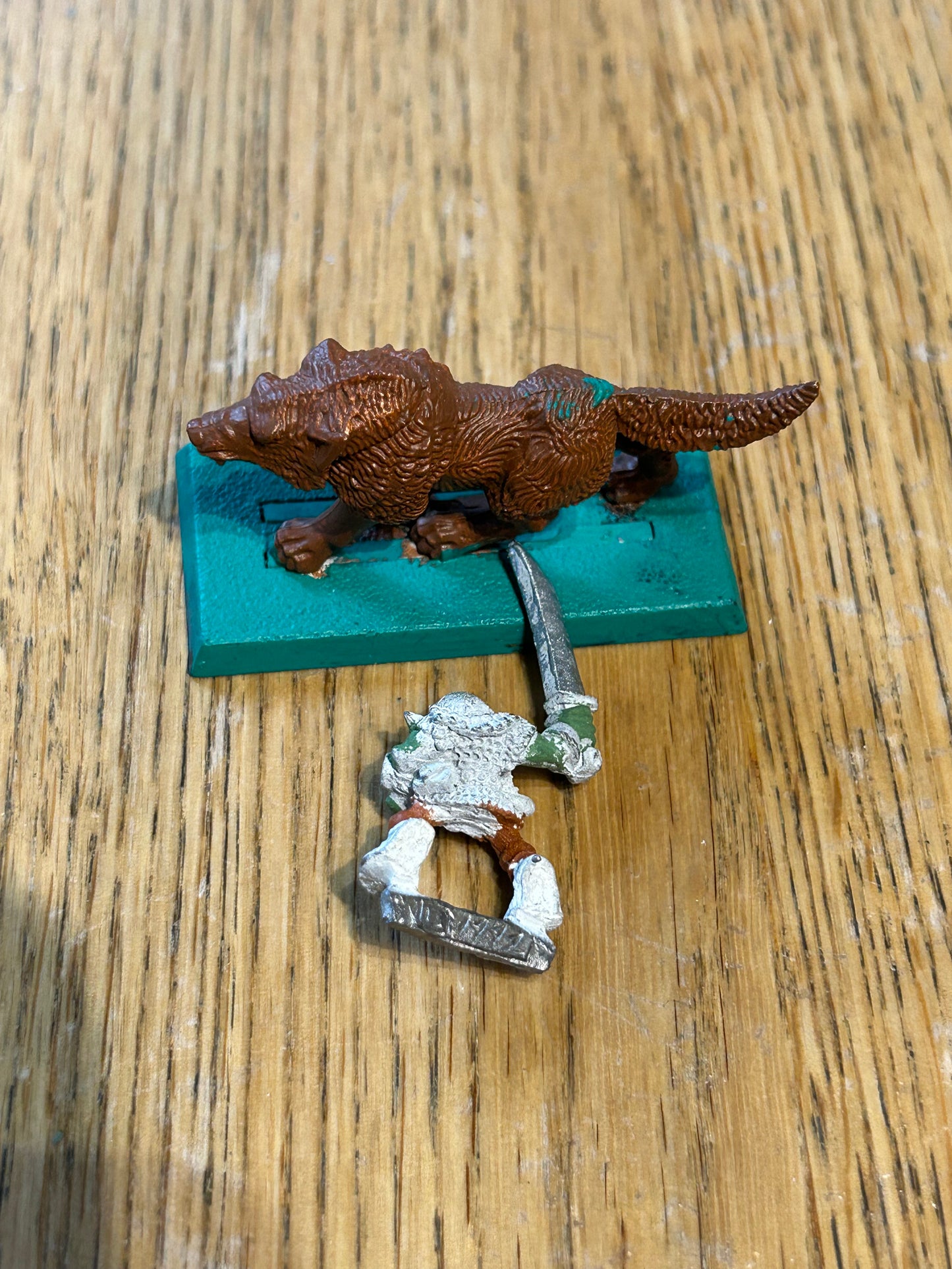 Warhammer fantasy marauder miniatures goblin wolf rider with sword