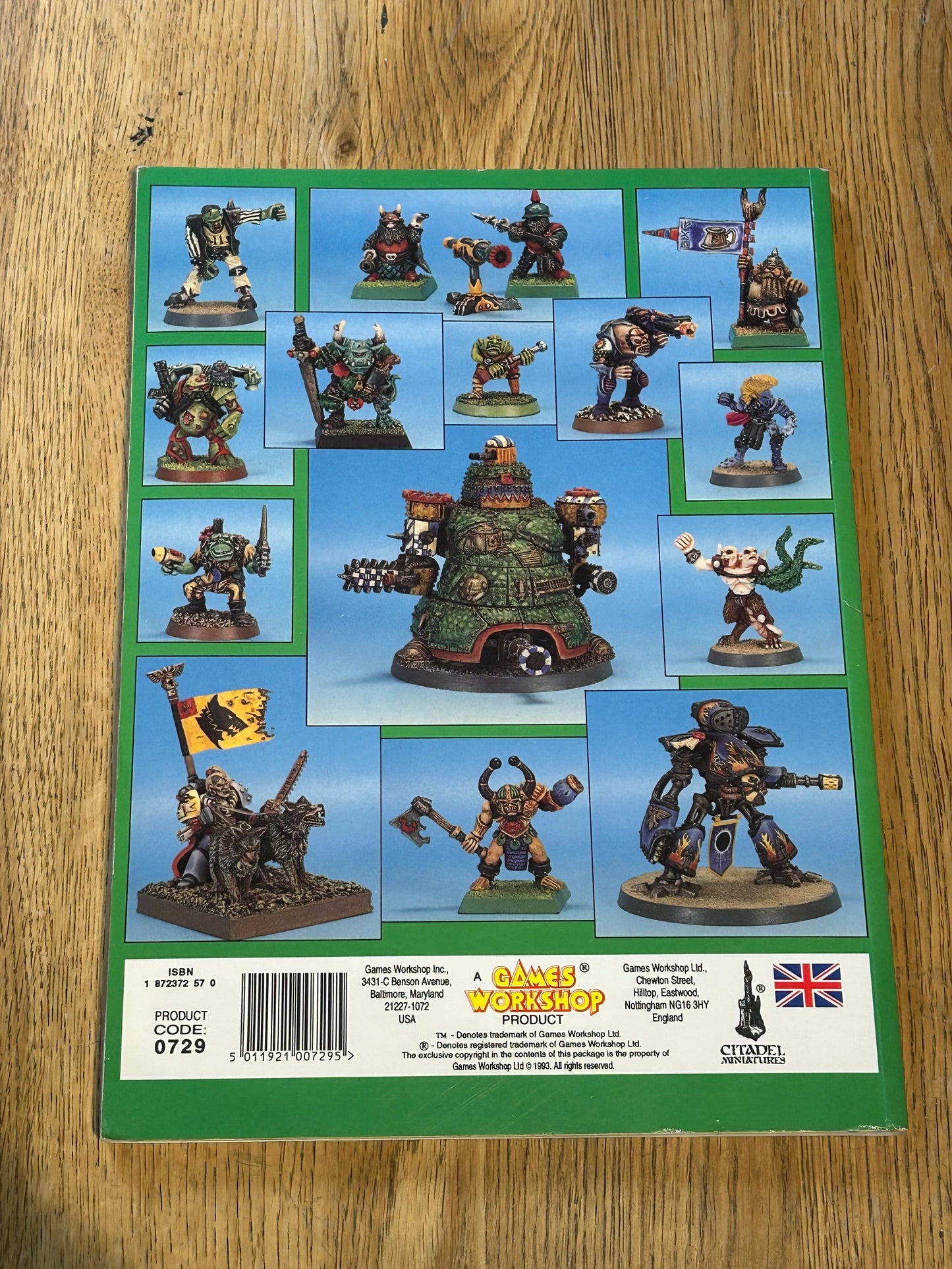 Citadel miniatures green catalogue section three