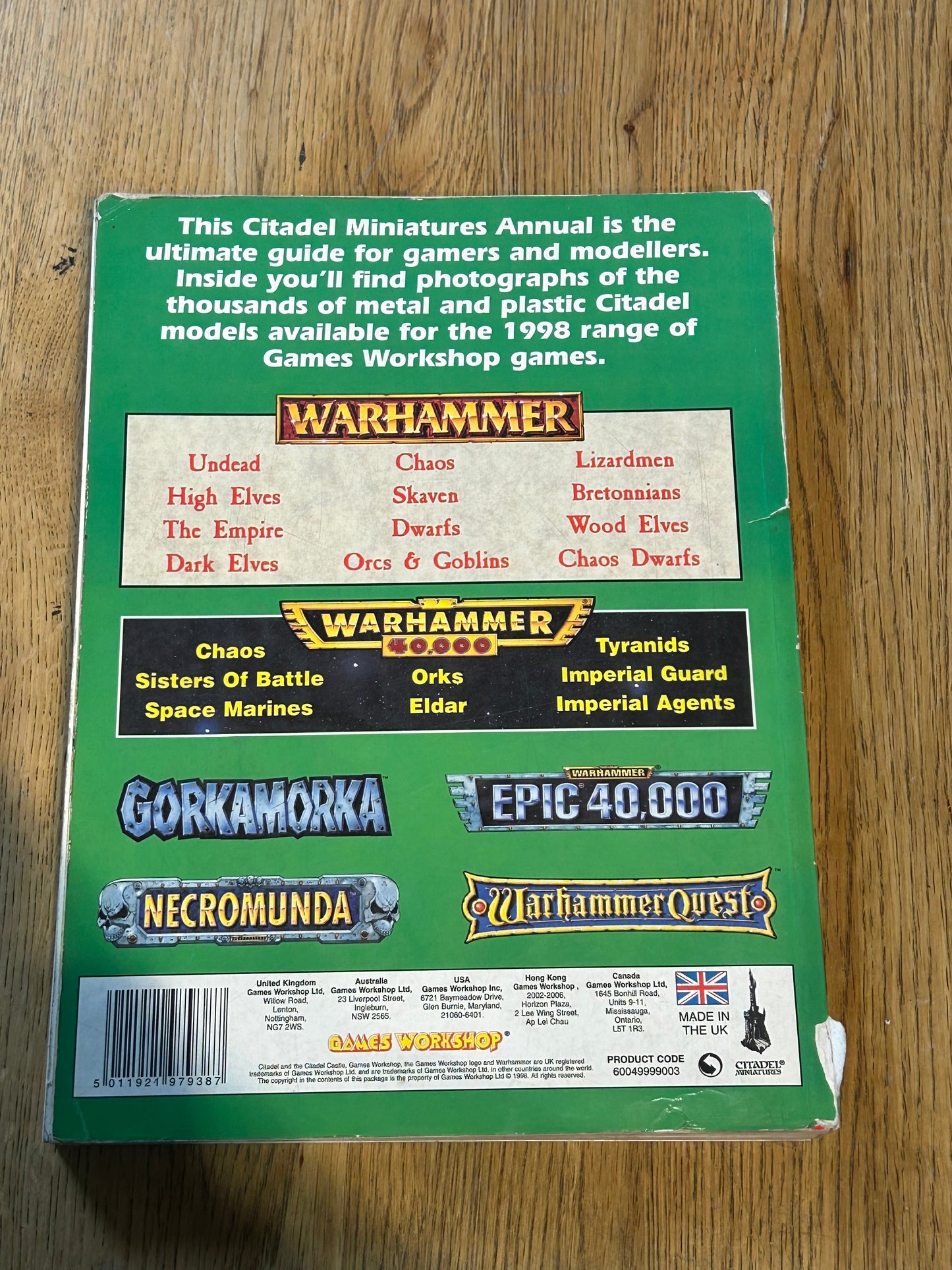 citadel miniatures 1998 annual