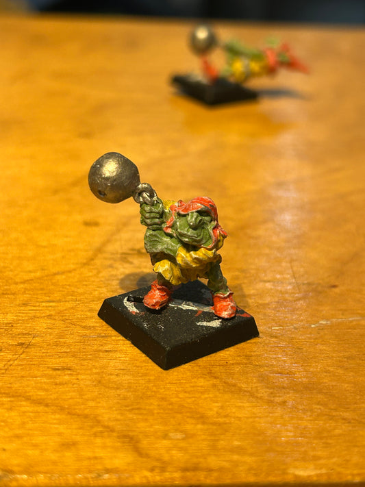 Iron Claw Goblin Fanatic w/ Ball & Chain Bob Olley Orcs Citadel Metal