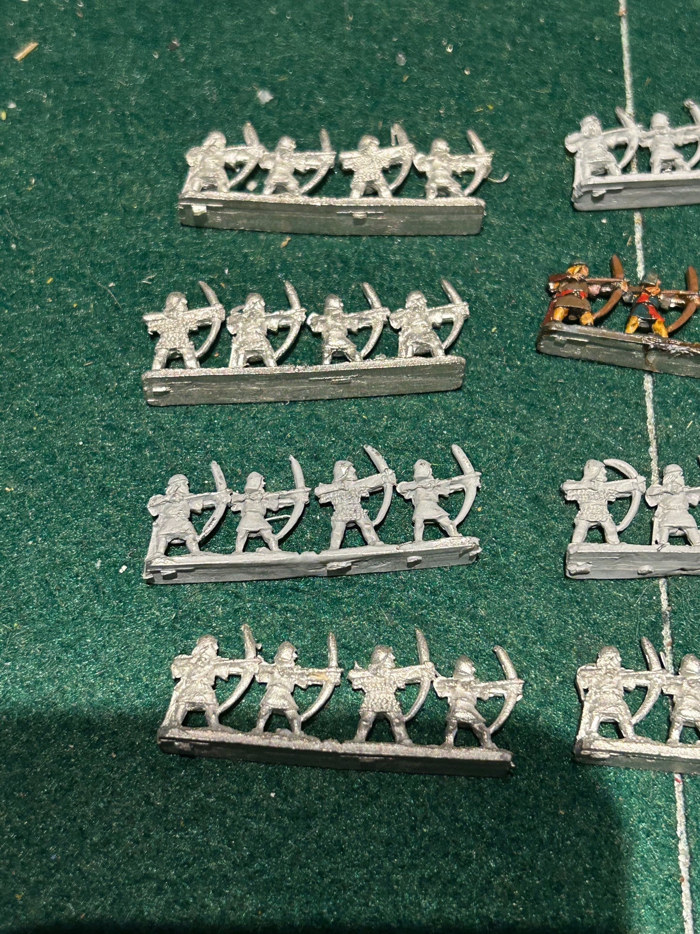 Warmaster Bretonnian Bretonnian archers x6 bases 10mm Games Workshop GW