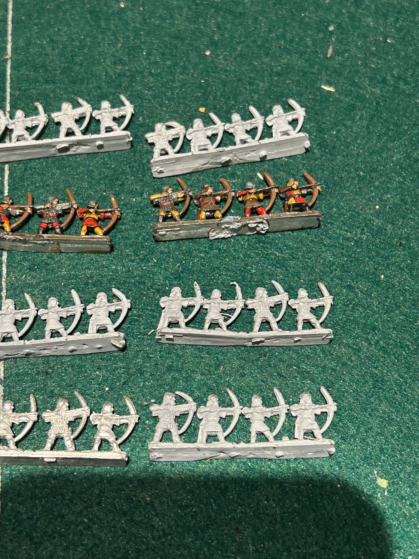 Warmaster Bretonnian Bretonnian archers x6 bases 10mm Games Workshop GW