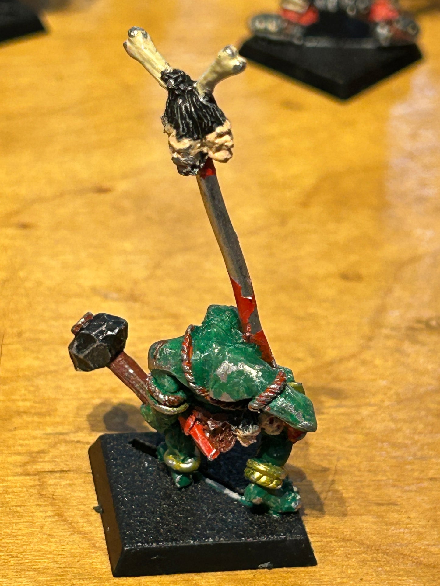 Savage Orc Standard Bearer Citadel Games Workshop Warhammer WFB Boy 1990s Metal