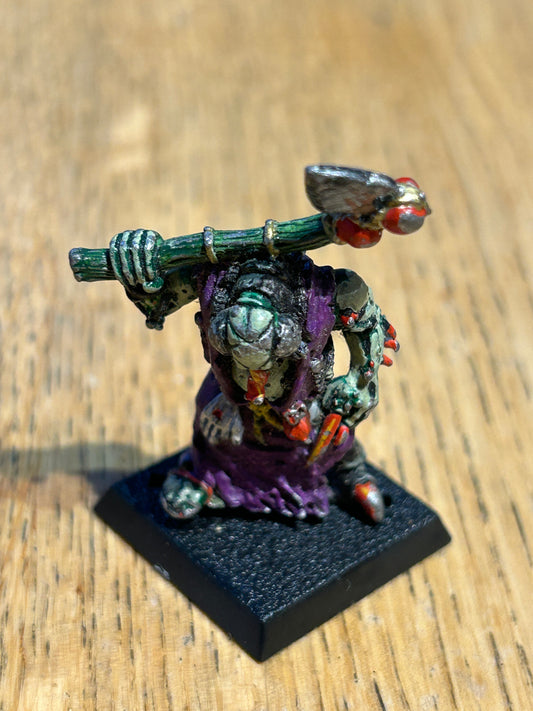 Citadel Warhammer classic 1988 Chaos Champion of Nurgle Fly Mutation with Axe