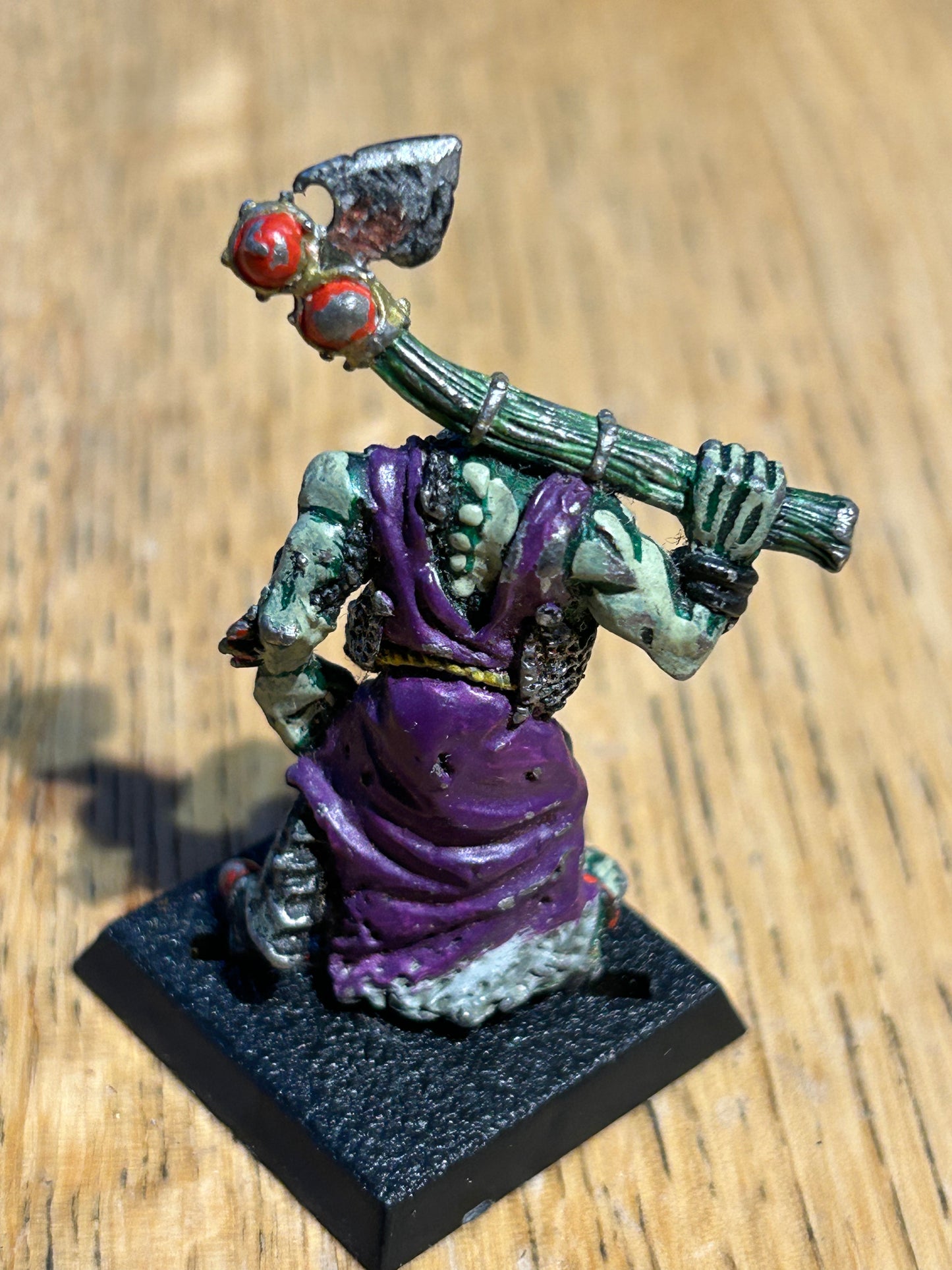 Citadel Warhammer classic 1988 Chaos Champion of Nurgle Fly Mutation with Axe