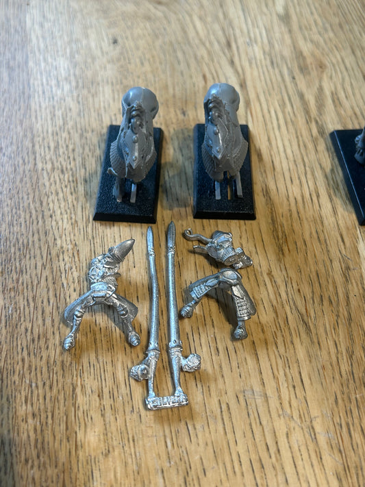 Warhammer High Elf silver helm x2 Metal Oop Old World Fantasy
