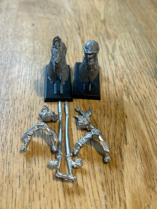 Warhammer High Elf silver helm x2 Metal Oop Old World Fantasy
