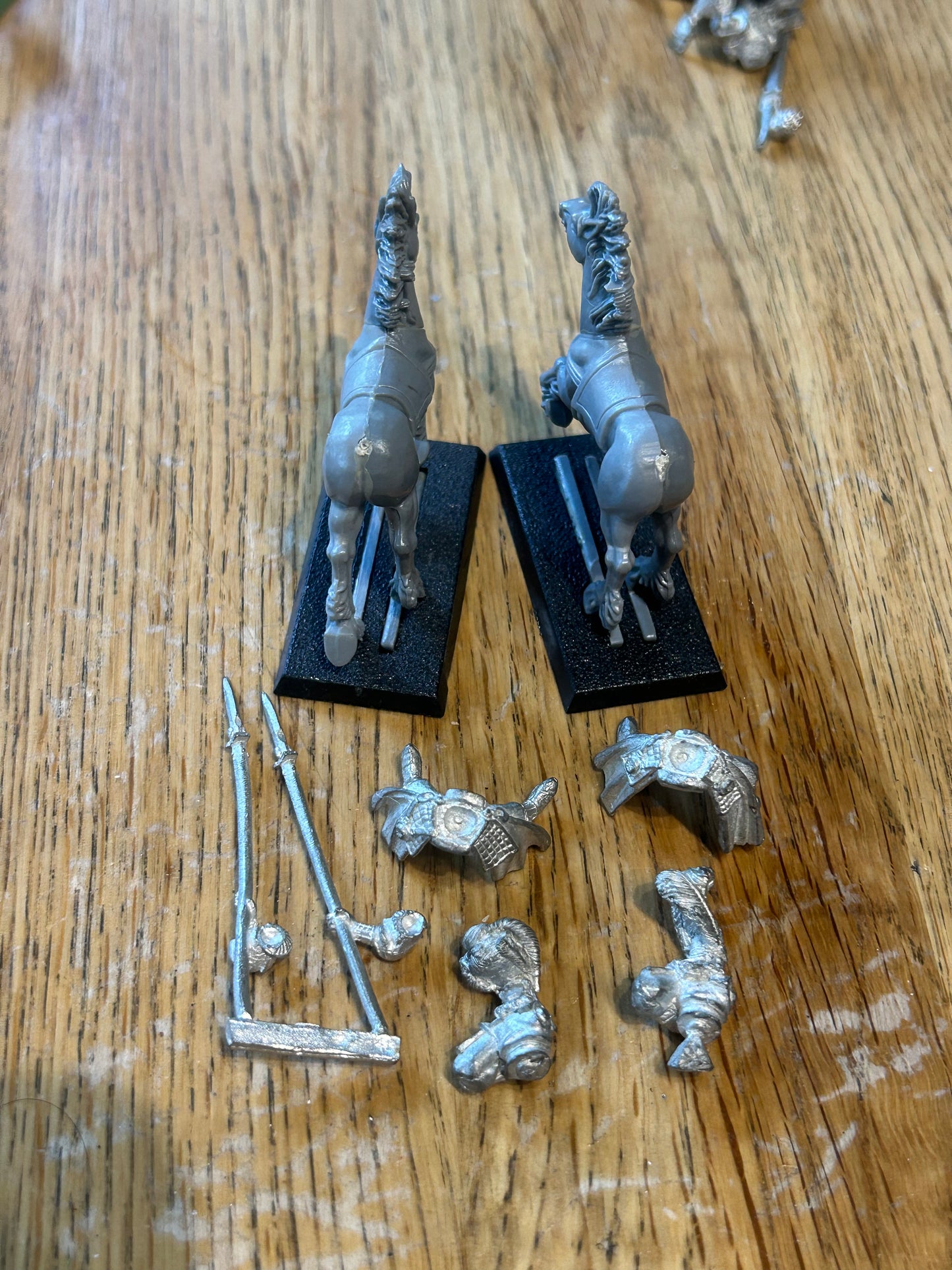 Warhammer High Elf Ellyrian Reaver with spear x2 Metal Oop Old World Fantasy