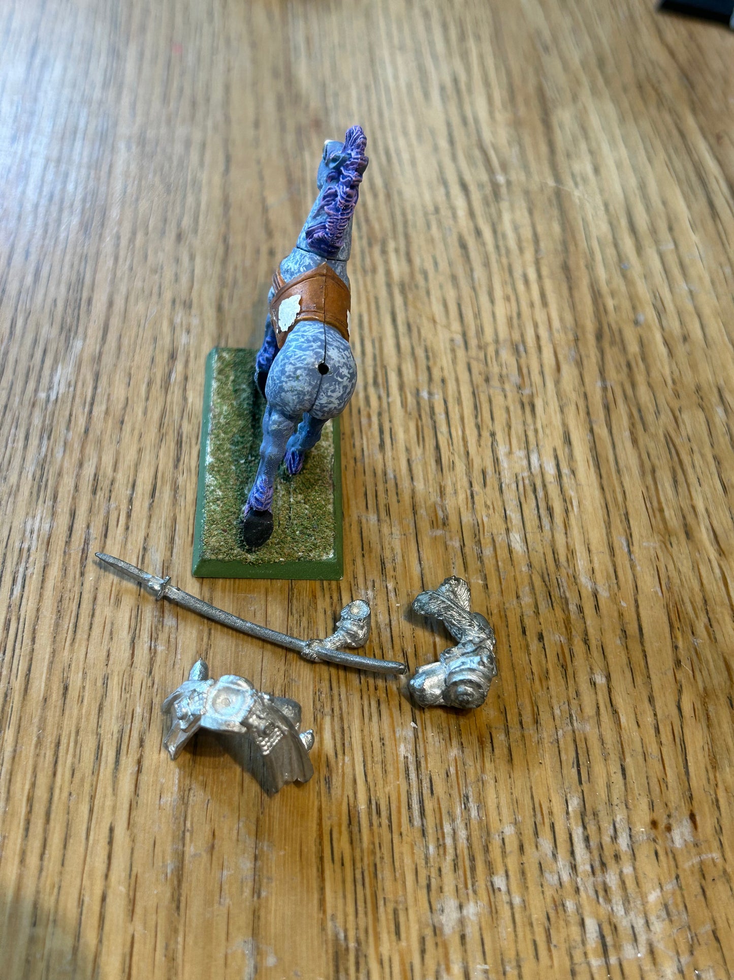 Warhammer High Elf Ellyrian Reaver with spear Metal Oop Old World Fantasy
