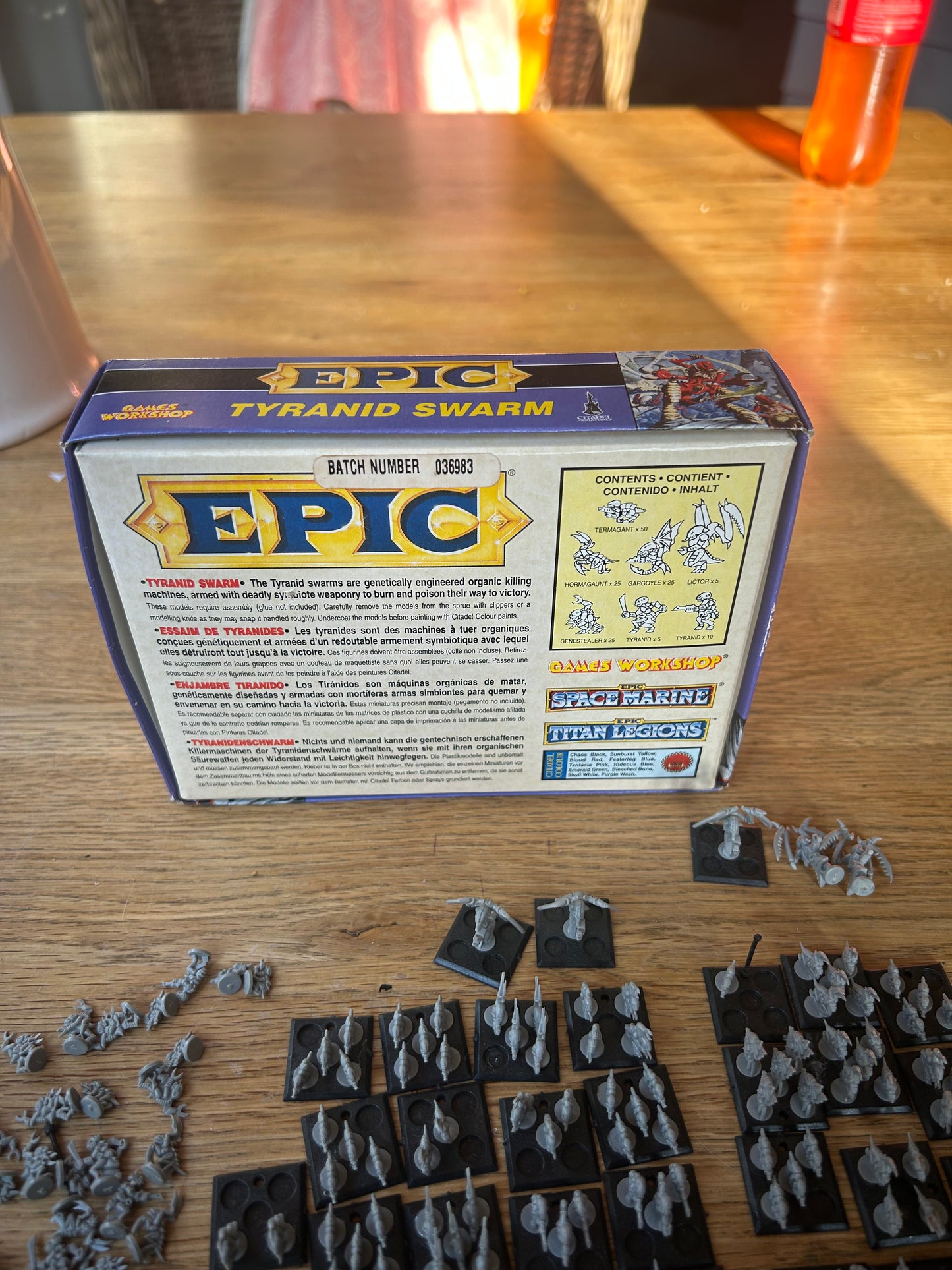 Epic 40k Tyranid swarm Box Set, 142/145 Models Included (three models missing)