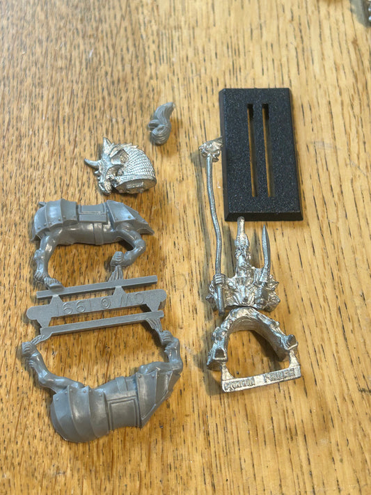 Dragon Prince High Elf Standard Bearer Metal OOP Warhammer Fantasy GW 1990s