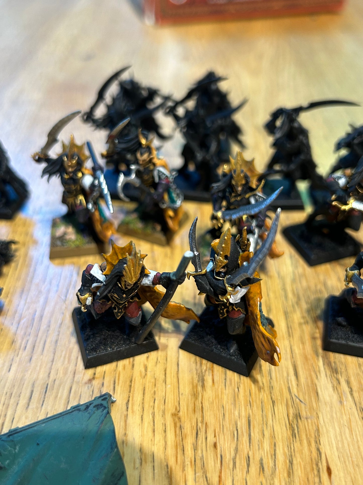 Warhammer fantasy dark elf black ark corsairs x20 (4 have broken weapons and there are only two spare blades to fix any of them) half painted