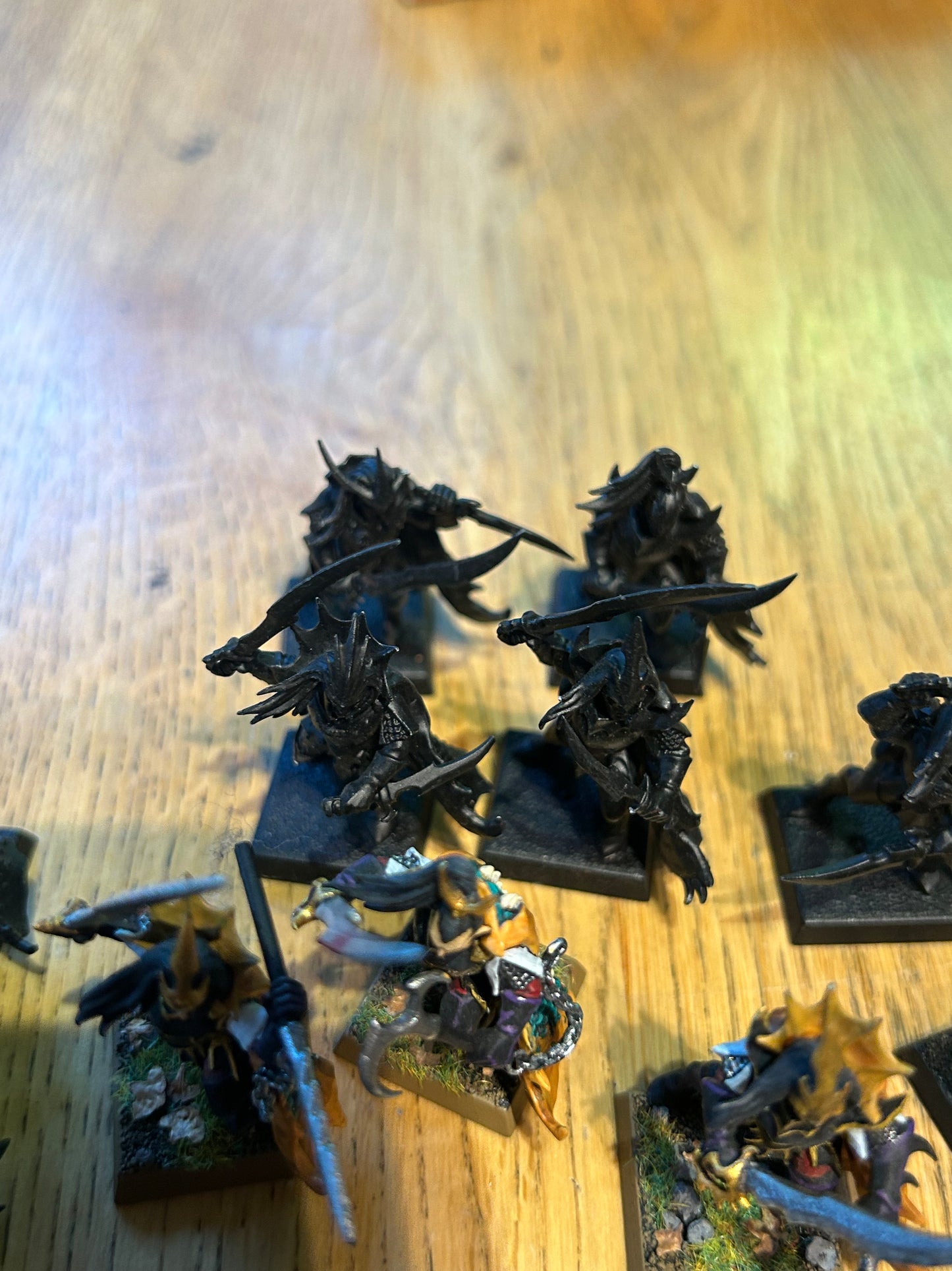 Warhammer fantasy dark elf black ark corsairs x20 (4 have broken weapons and there are only two spare blades to fix any of them) half painted