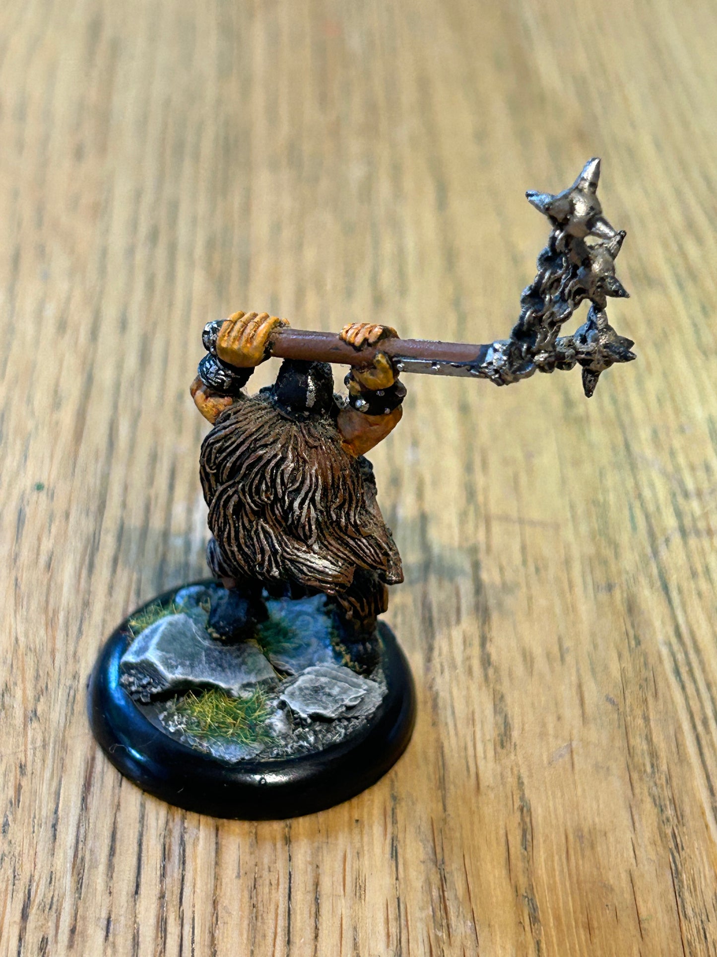 Warhammer fantasy warriors of chaos marauder with double handed flail (no tab but painted decently and based)