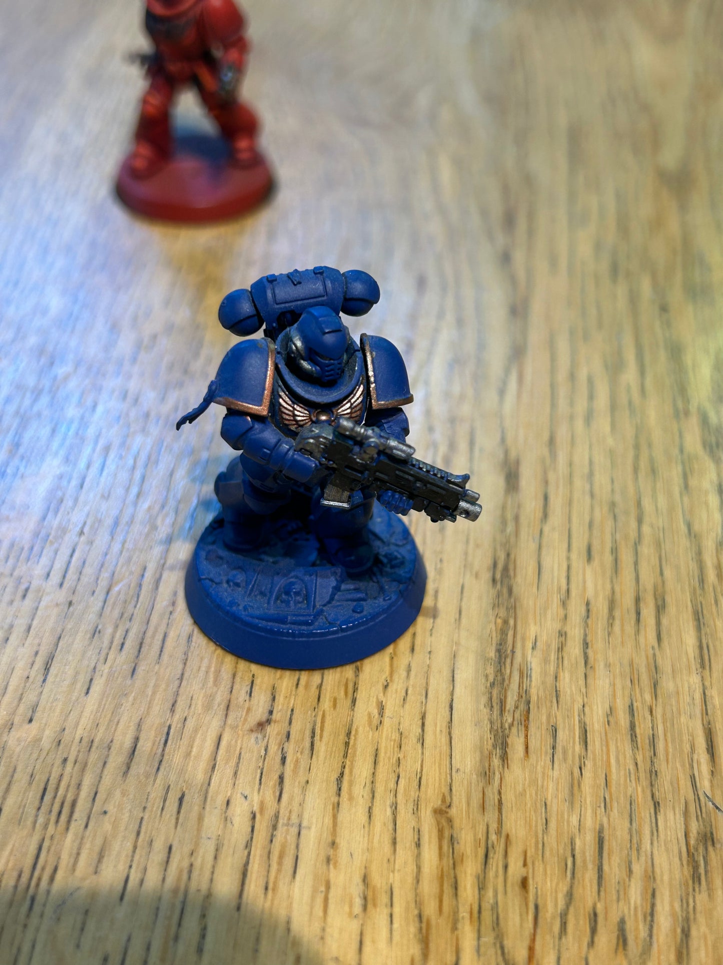 Primaries intercessors x4 (two are missing pieces ) space marines 40k