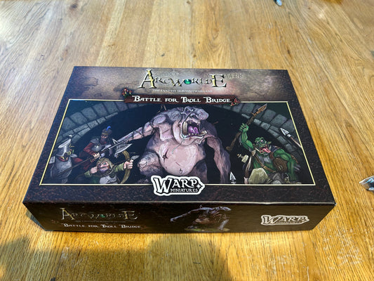 Arcworlde second edition 
Battle for Troll Bridge - 1 to 4 Player Starter Box Set