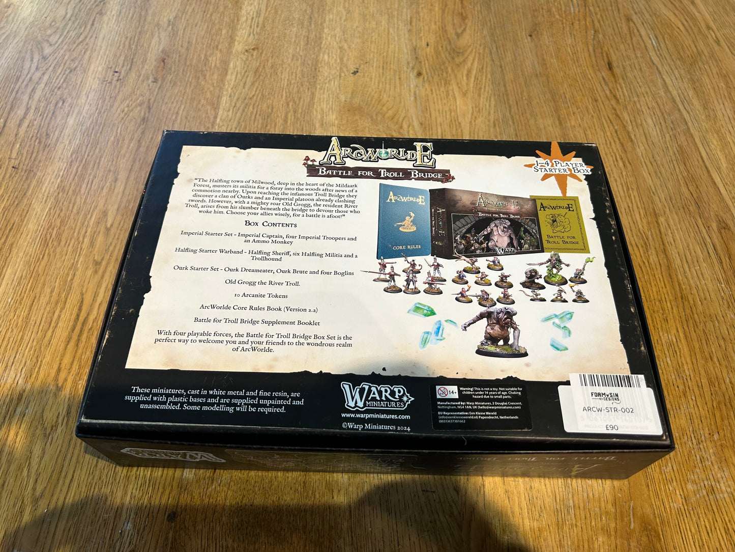 Arcworlde second edition 
Battle for Troll Bridge - 1 to 4 Player Starter Box Set