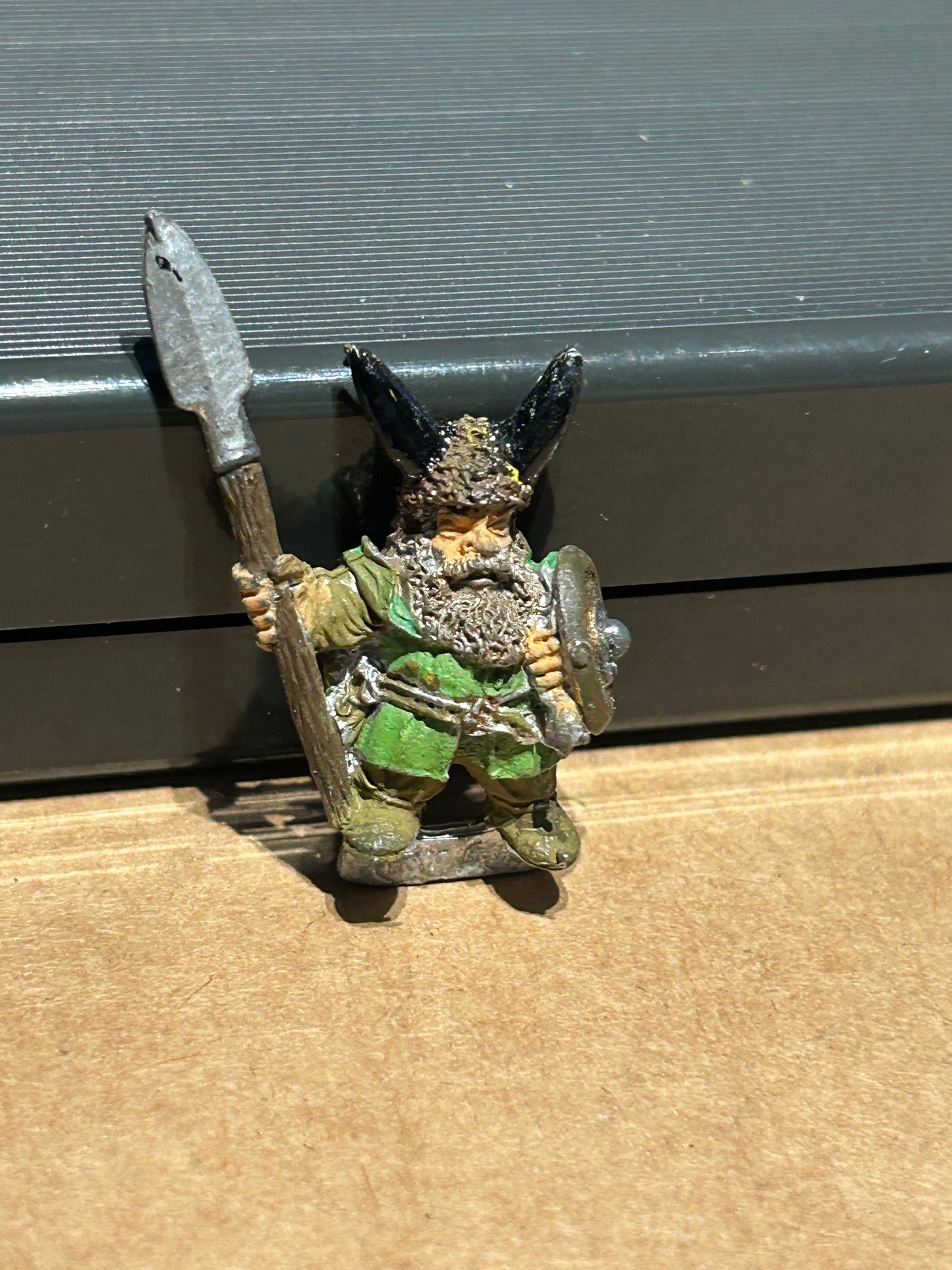 Citadel Iron Claw Norse/Gothic Dwarf with spear gustgulp Oldhammer OOP 1987