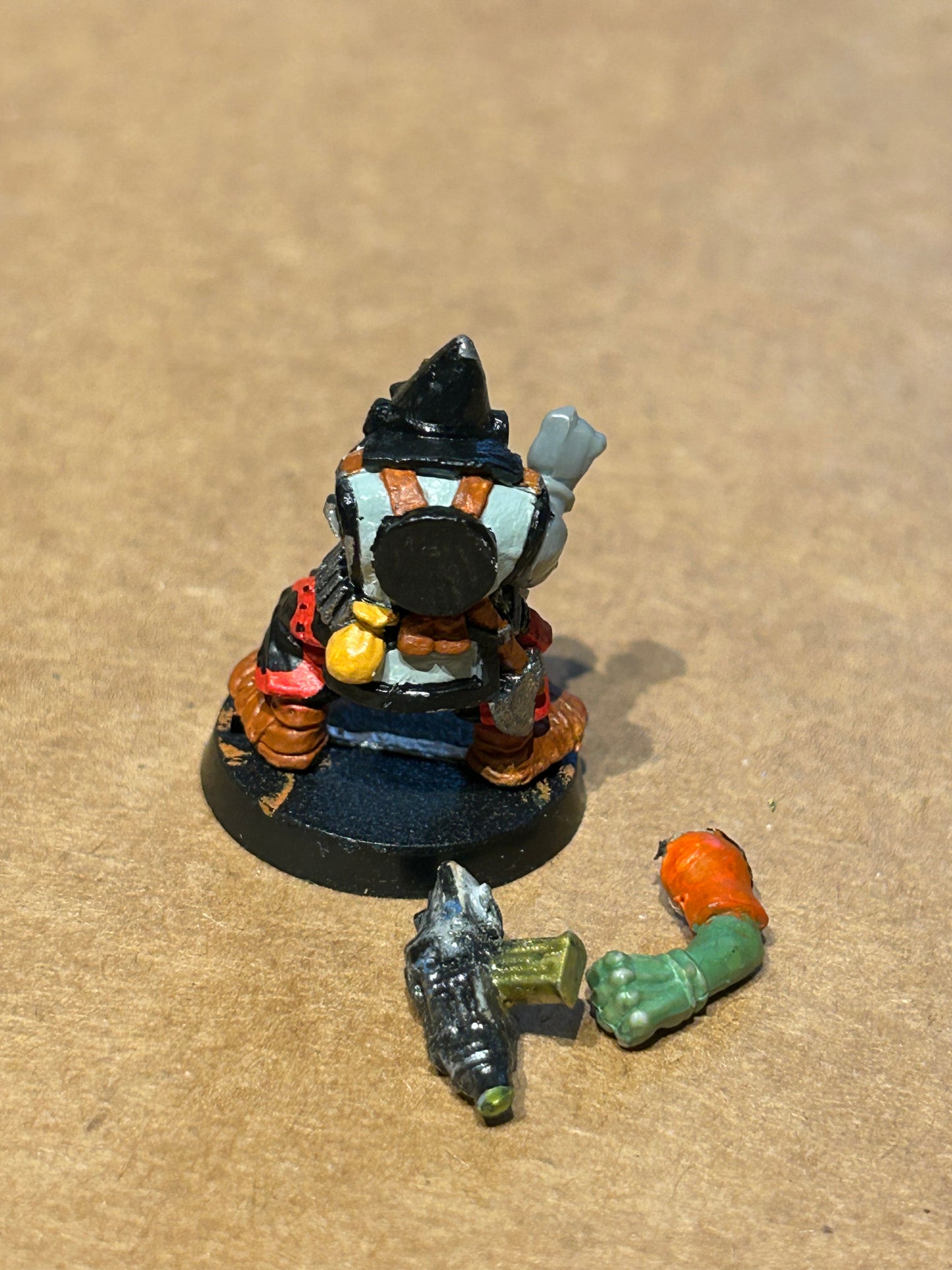 Warhammer 40k Ork Boy Boyz Blood Axe With Hood Metal 1988