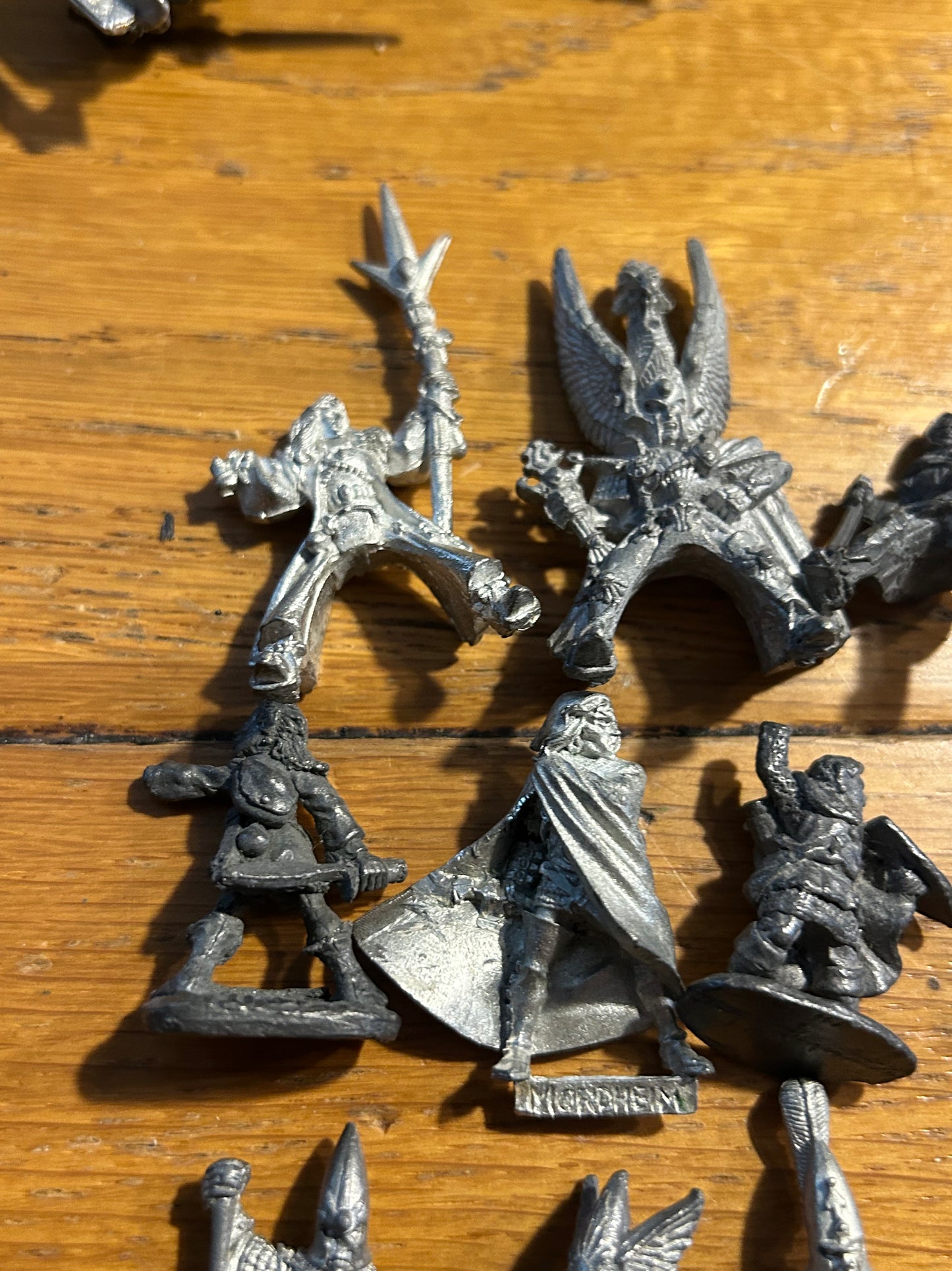 Collection of 11 broken/damaged high and wood elf models