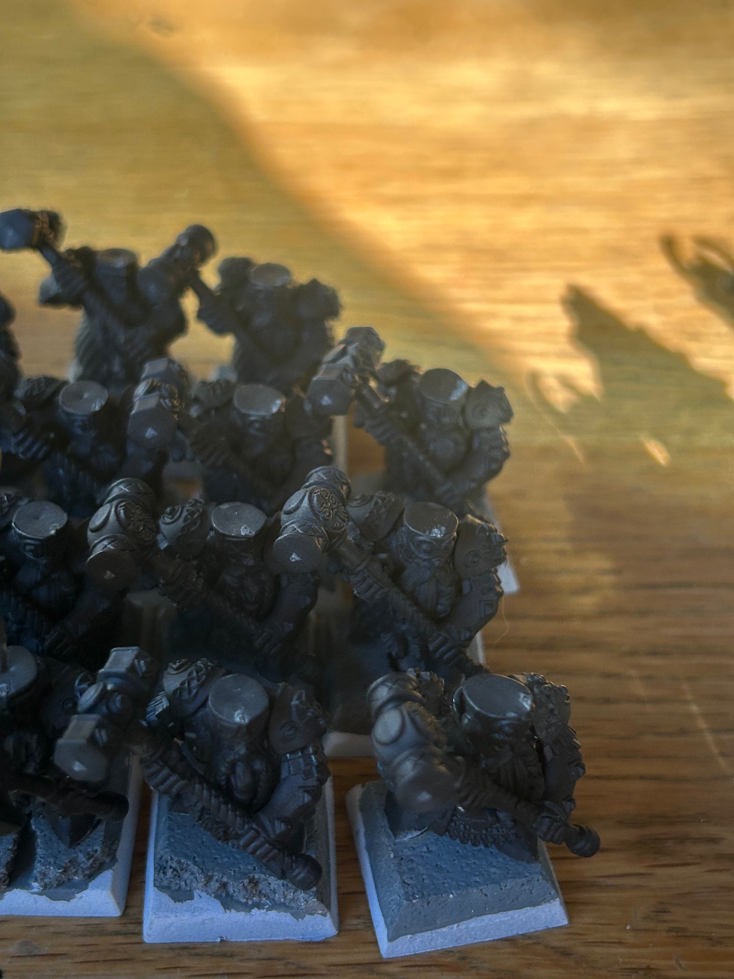 Warhammer fantasy plastic dwarf hammerers x19 complete, plus 8 bodies