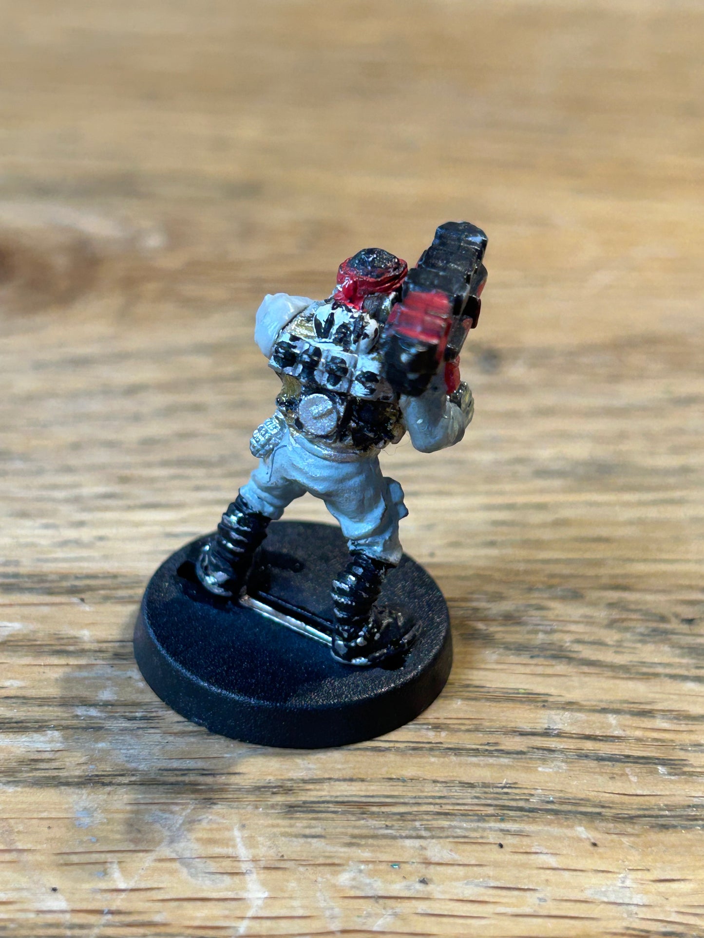 Imperial Guard Penal Legion Human Bomb with heavy weapon 40K warhammer metal