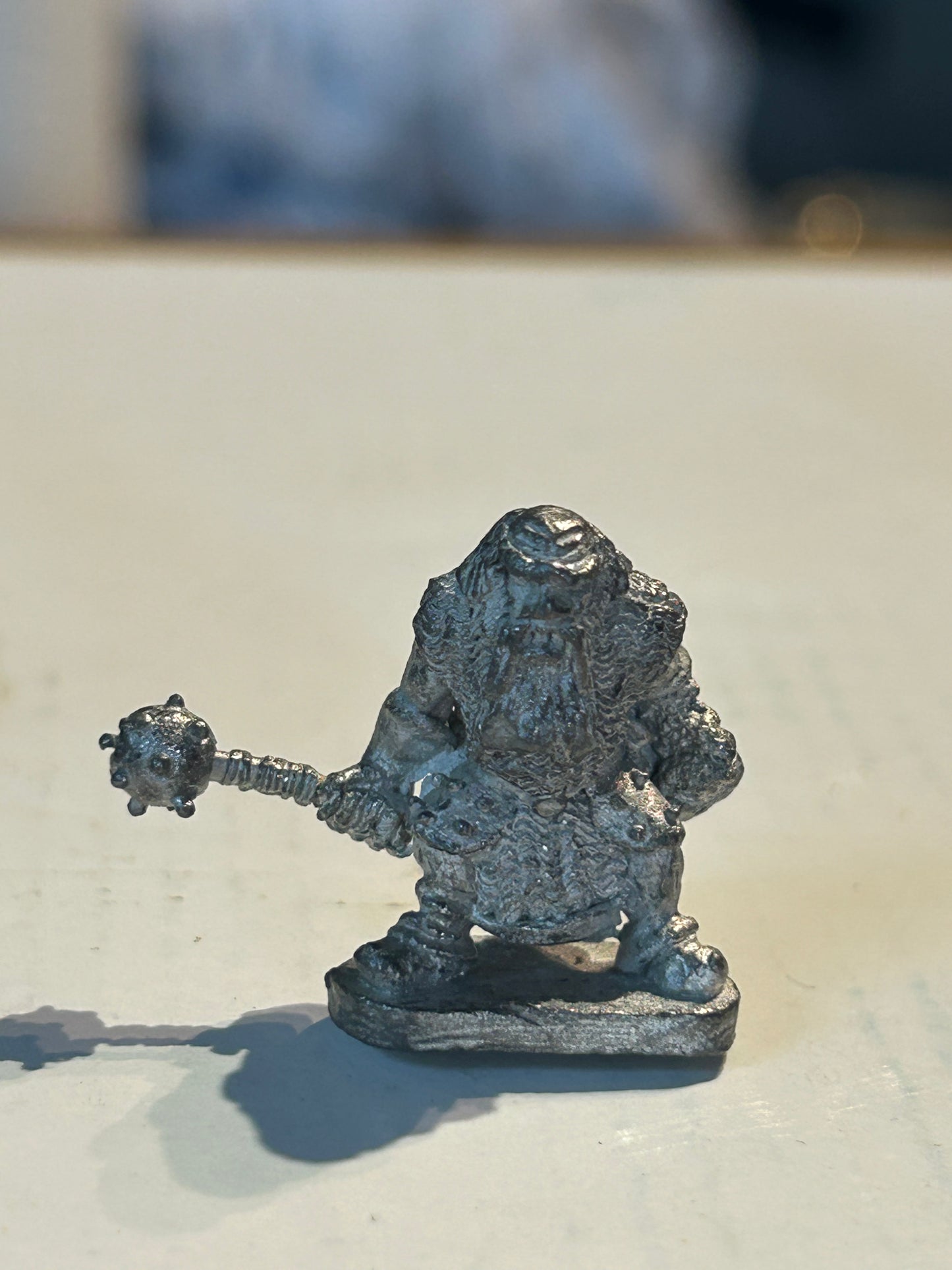 Fantasy warriors dwarf Berserker With Mace And Sword