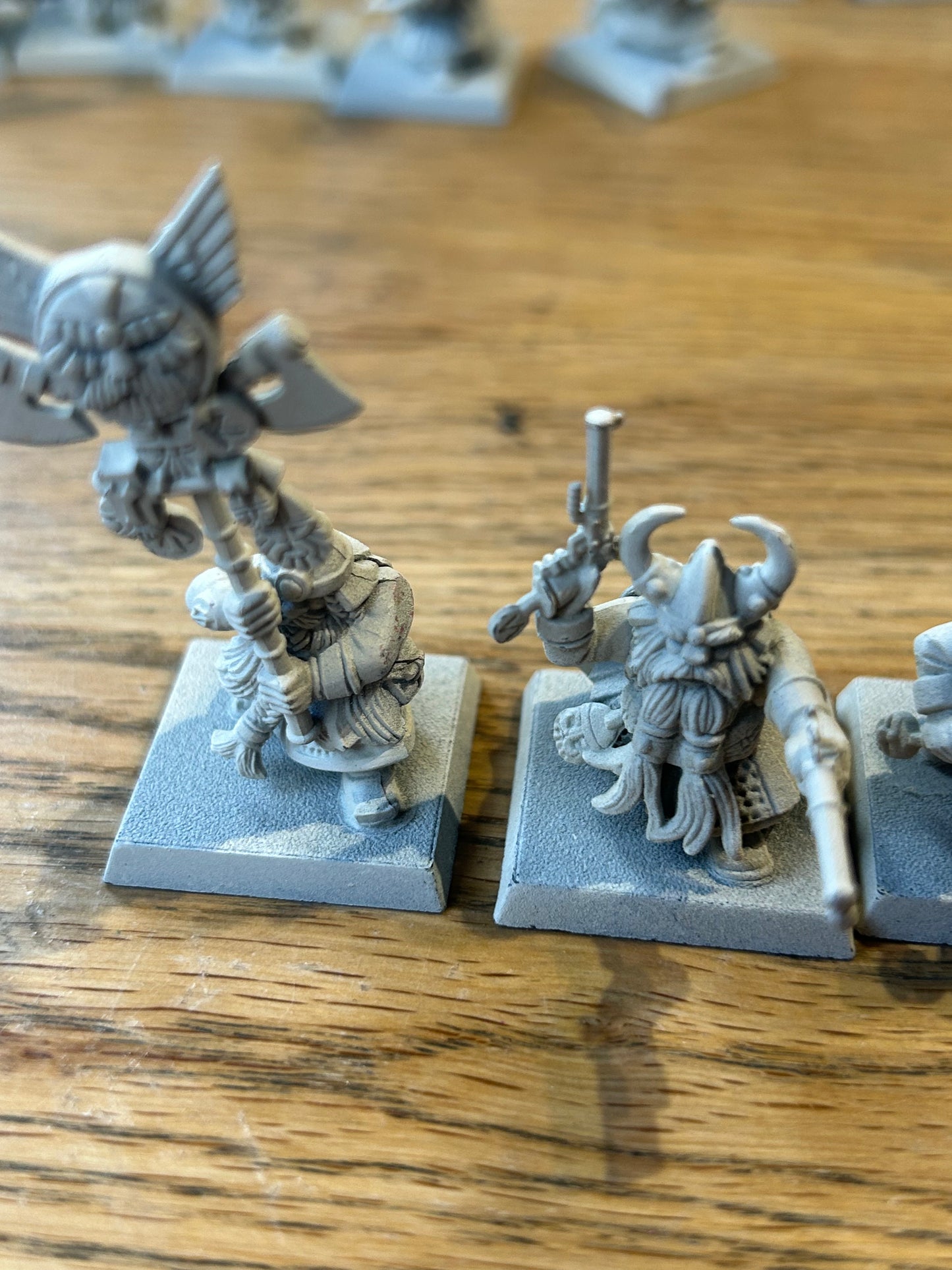 Warhammer fantasy old world plastic dwarf command group