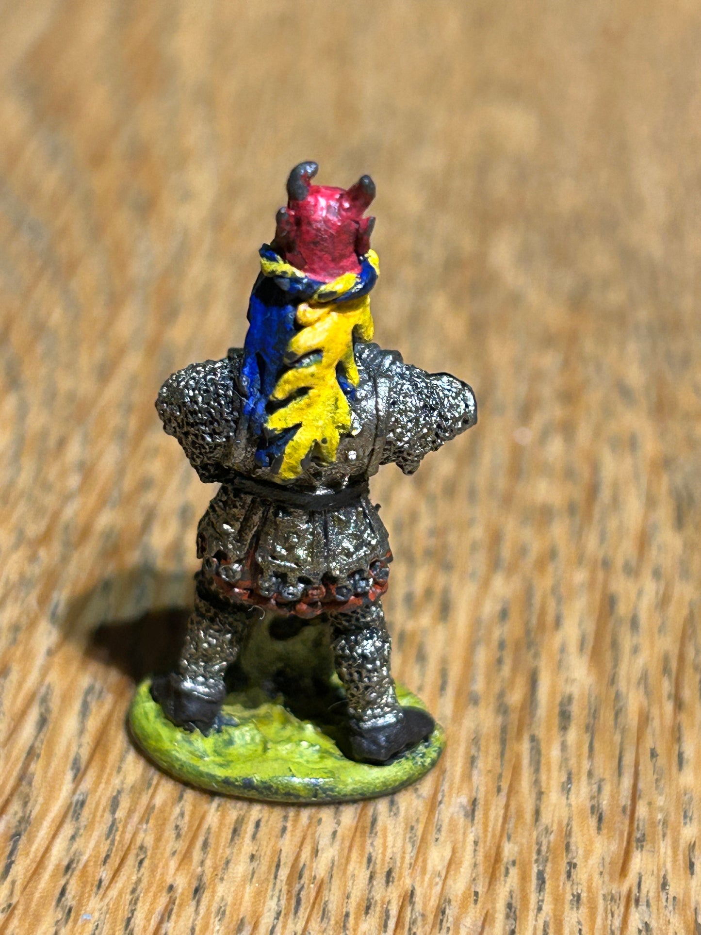 Warhammer fantasy empire or bretonnian Fighter Hero in Chainmail w. Axe C01 (2C-04)