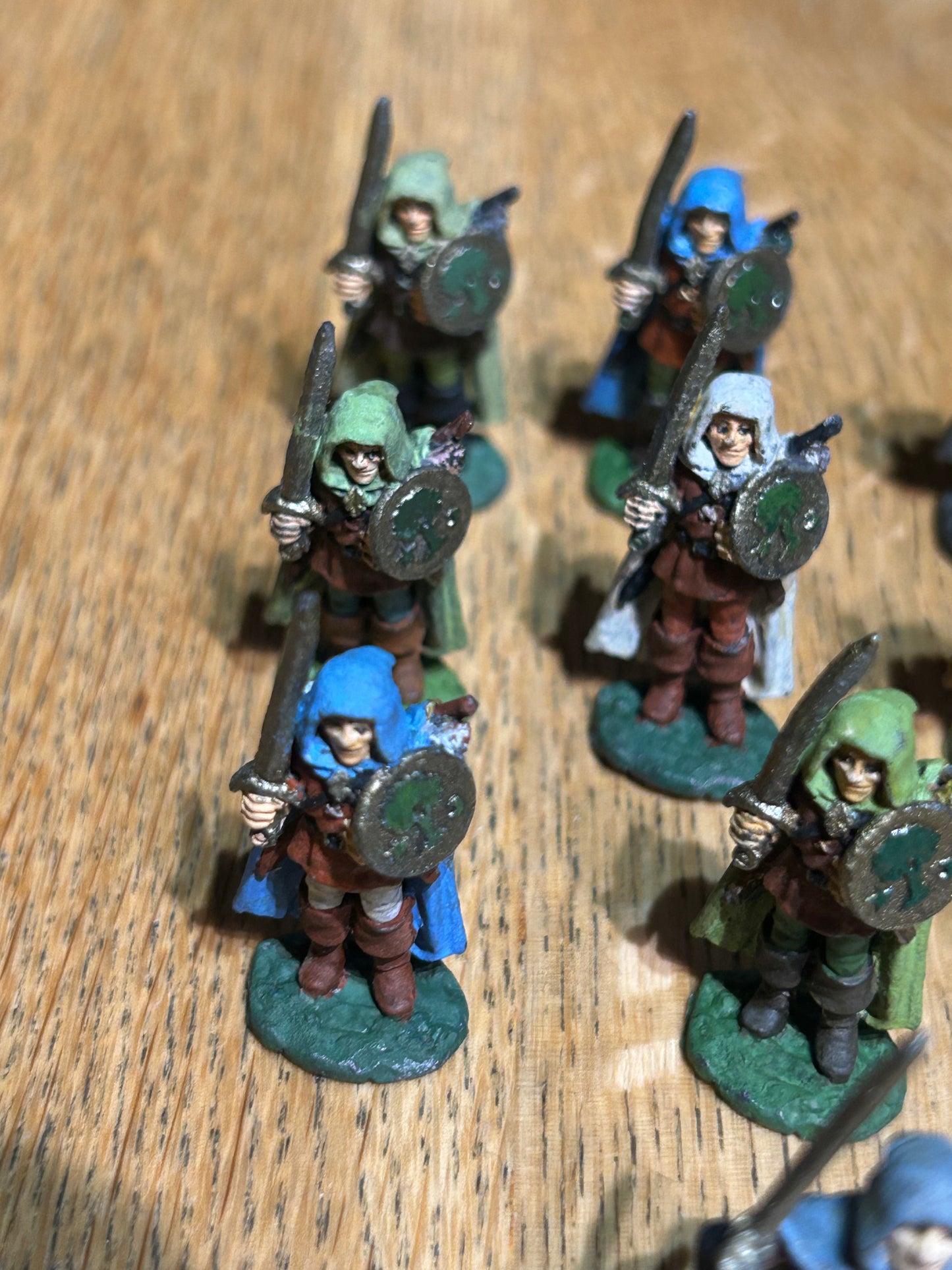 Warhammer fantasy - Preslotta - RR7 - Bowmen of Oreon regiment Wood Elf - 9 troopers and musician