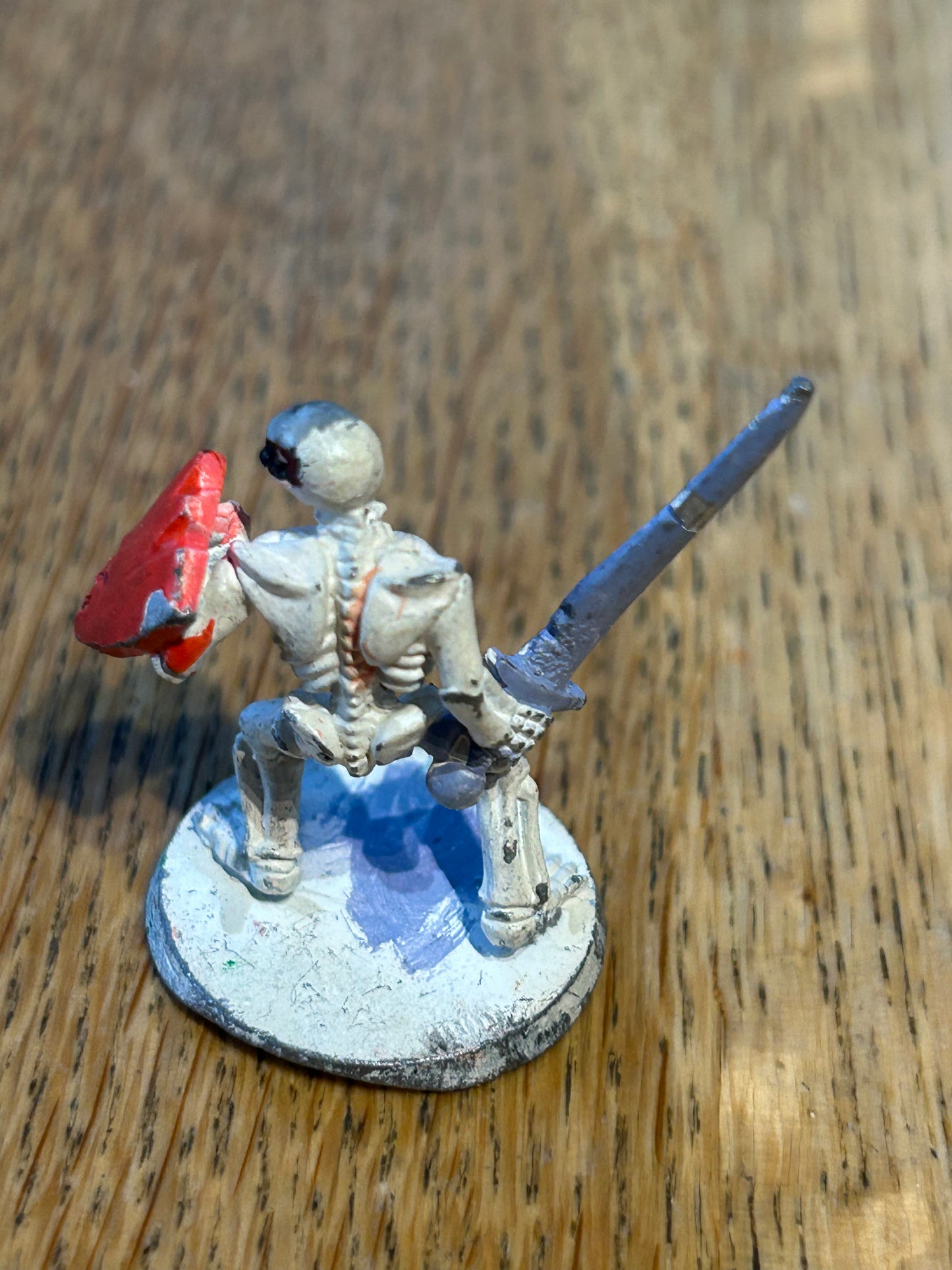Grenadier models skeleton with sword and shield