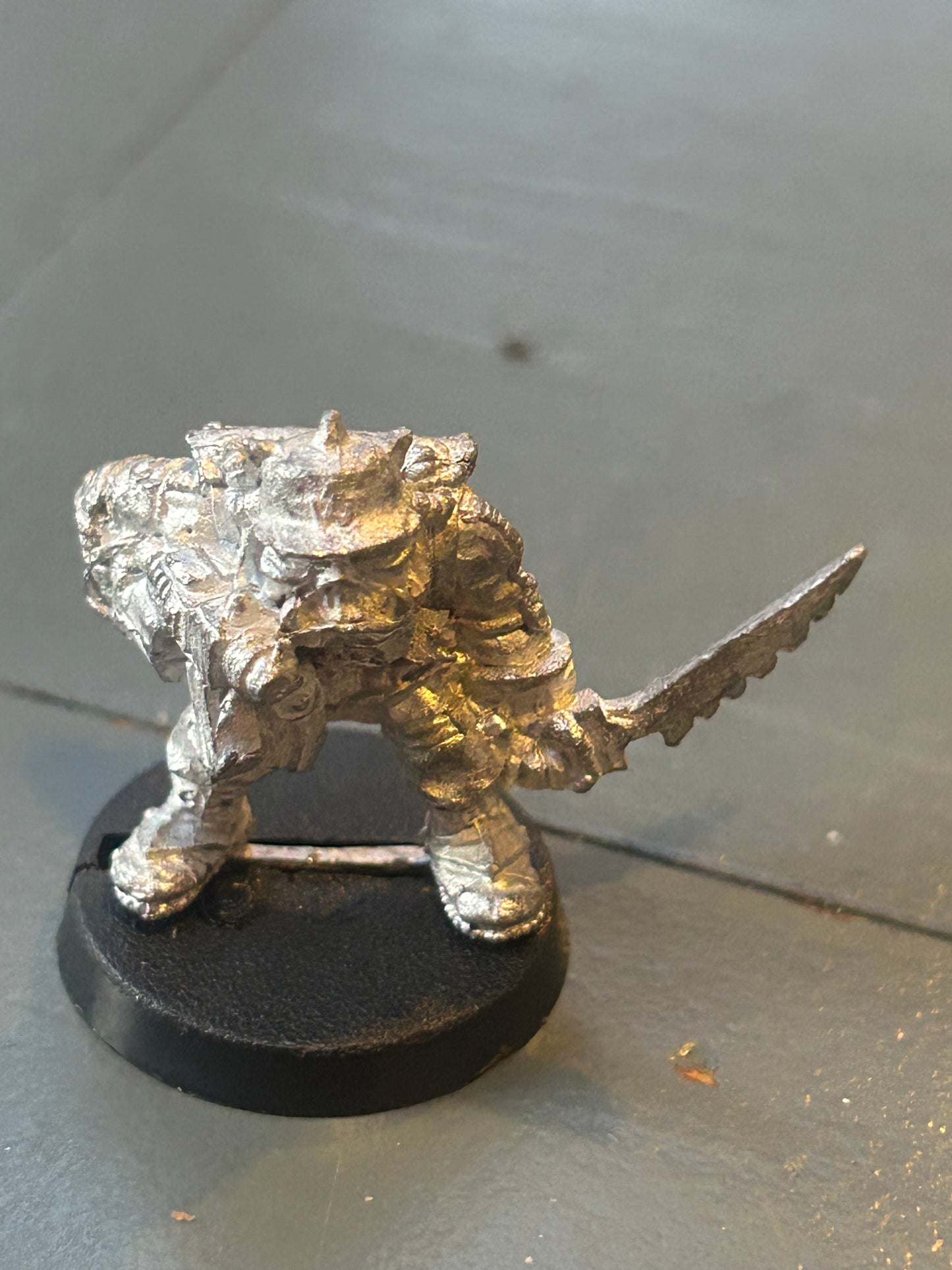 Ork Boy with Bolta & Gutrippa Spiky Eddi Citadel GW Rogue Trader 1980s Metal