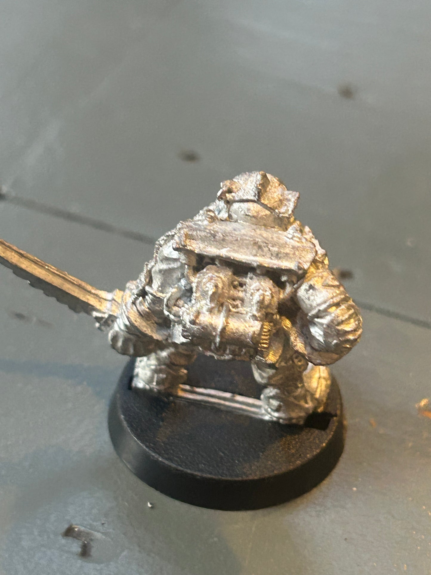 Ork Boy with Bolta & Gutrippa Spiky Eddi Citadel GW Rogue Trader 1980s Metal