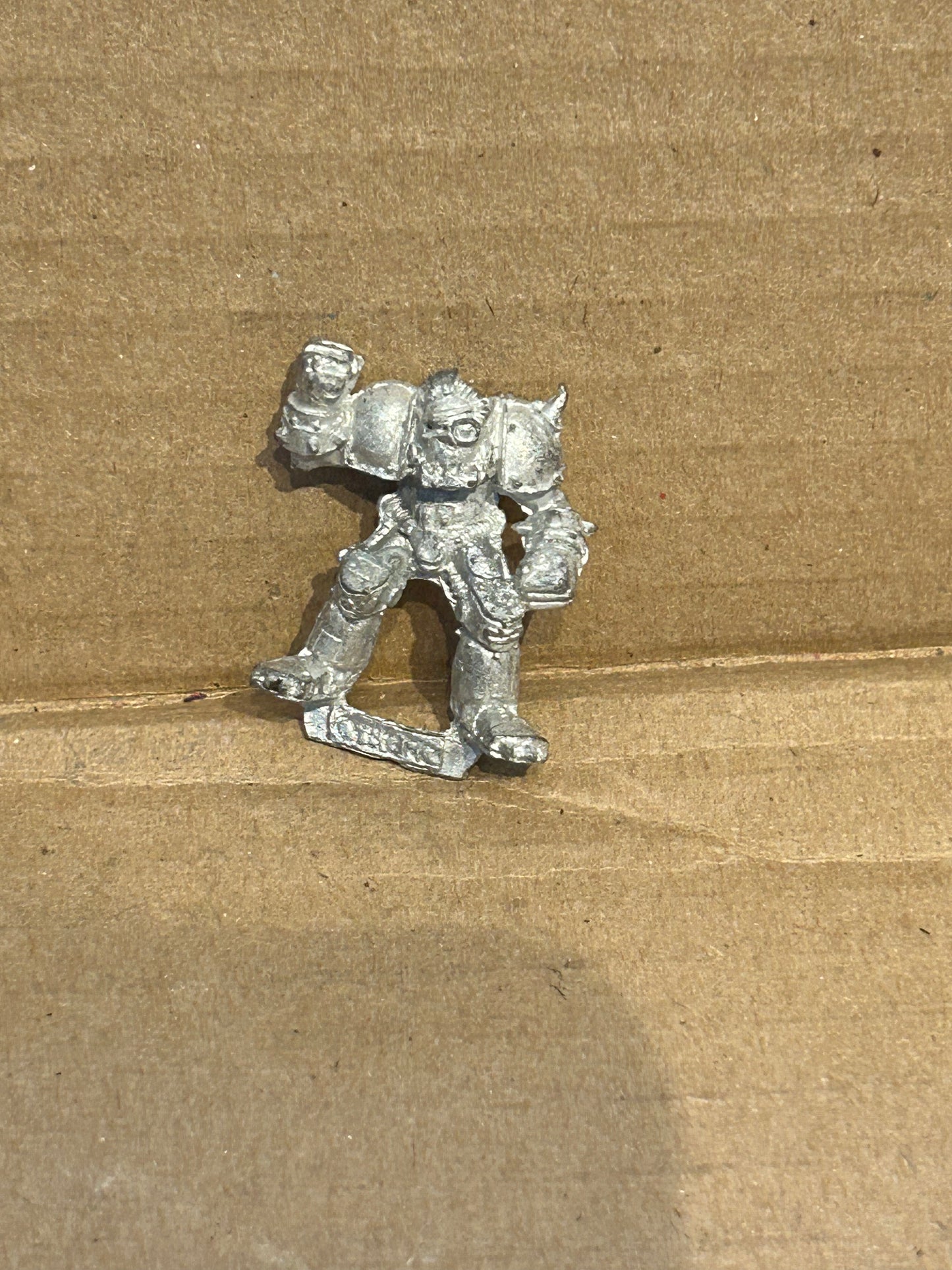 Blood Bowl - Orcs - Orc Star Player Cyborg - Greaser Geargrinder - 1988 Metal. (2 available)
