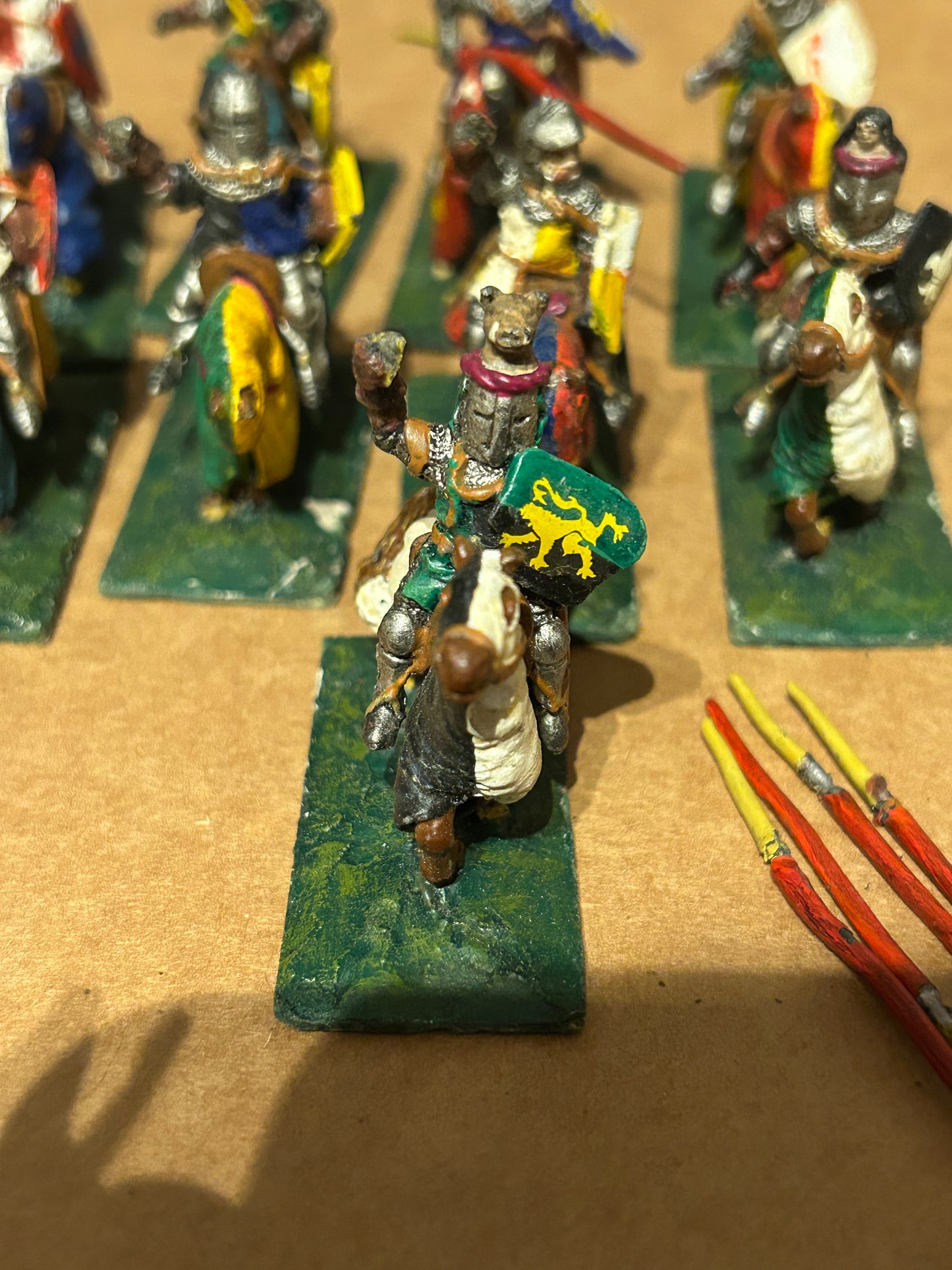 Essex miniatures medieval knights x9 historical or warhammer fantasy bretonnian proxies