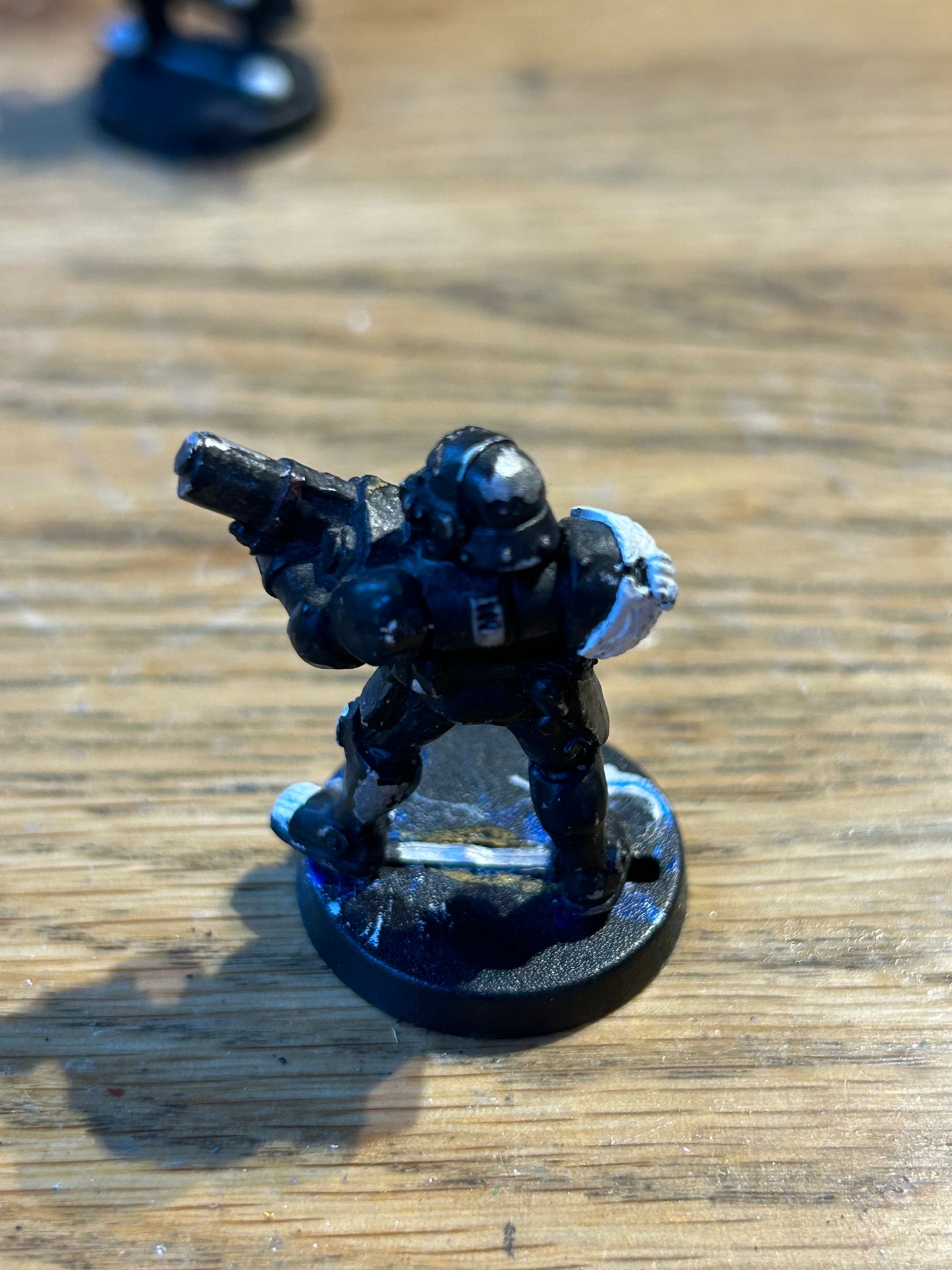 ADEPTUS ARBITES with grenade launcher Metal Imperial Guard Army Warhammer 40K 1992