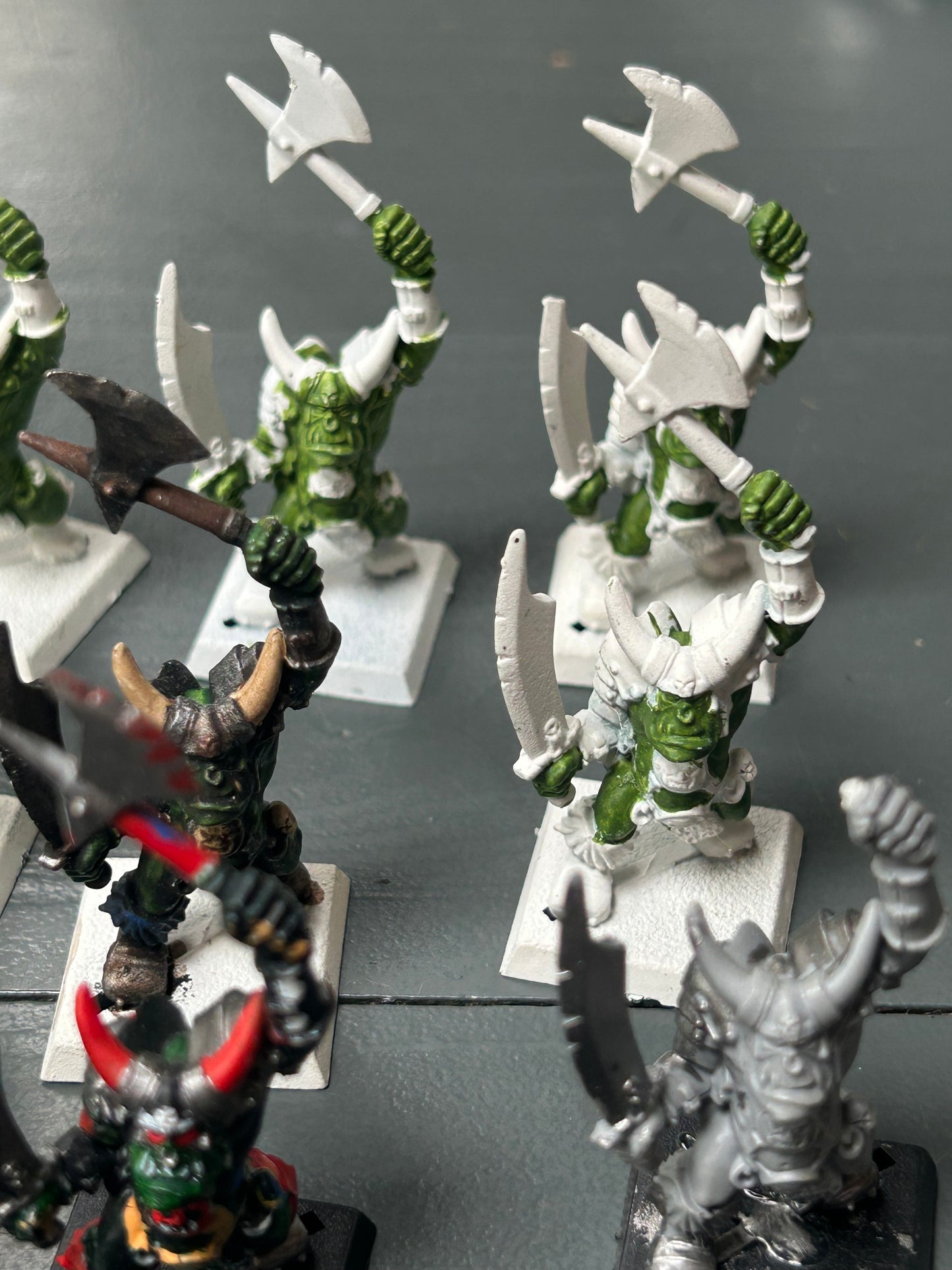 Warhammer fantasy monopose 90’s black orcs x16 chaos dwarfs or orcs and goblins