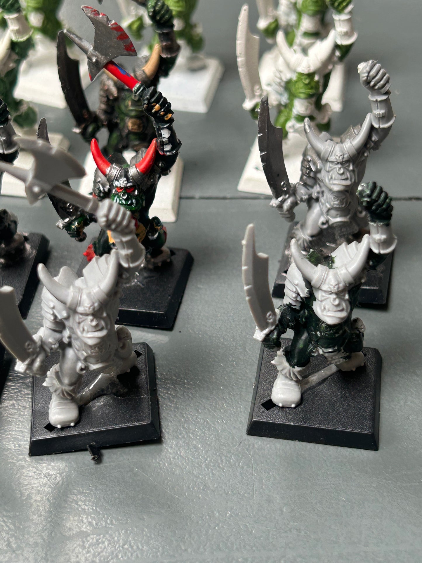 Warhammer fantasy monopose 90’s black orcs x16 chaos dwarfs or orcs and goblins