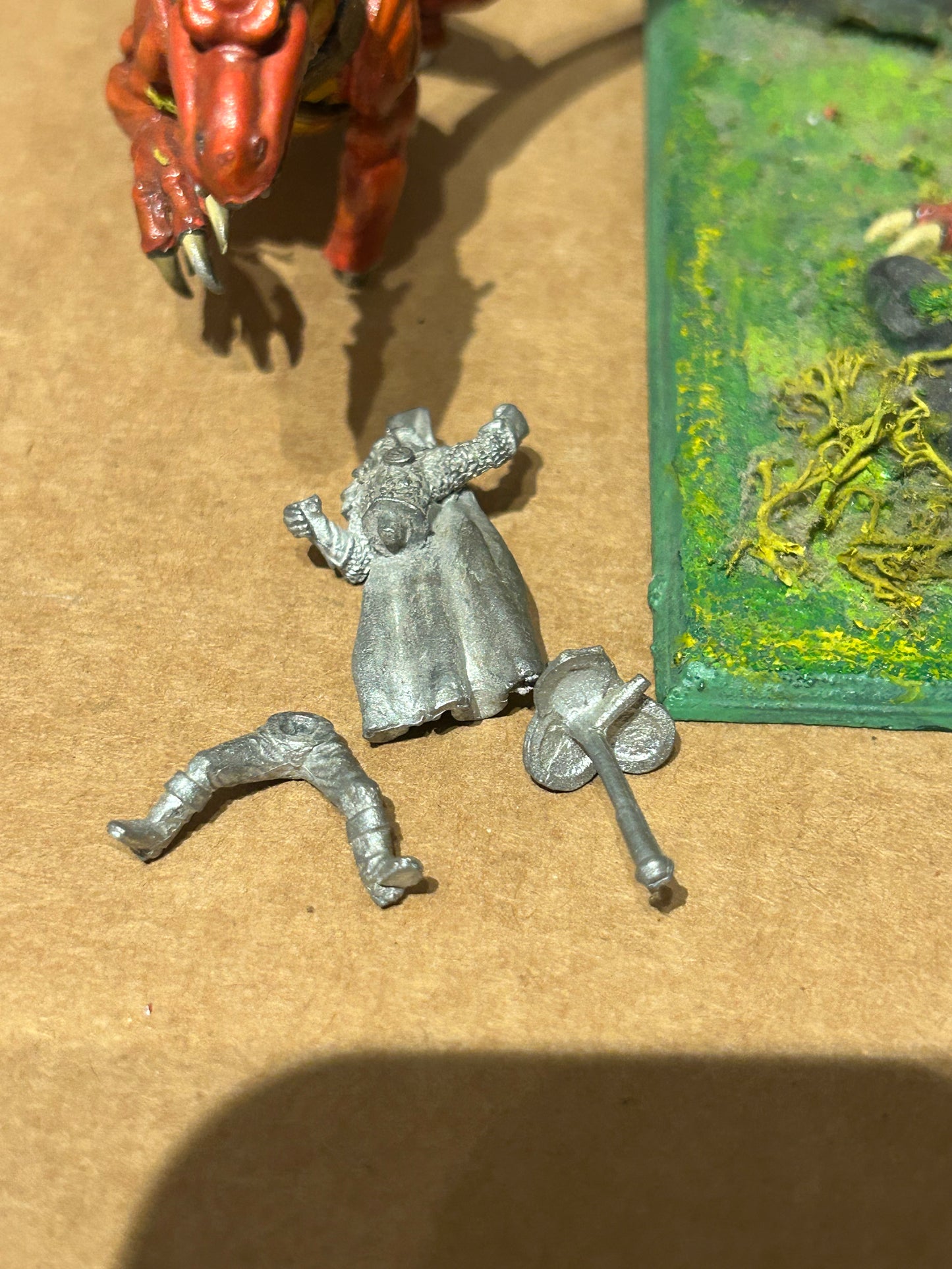 Ral Partha Dragonlance Mini Huma's Silver Dragon, 1989, Model, Collectors