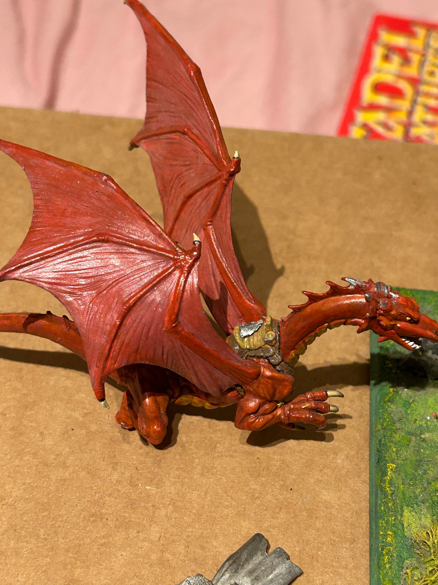 Ral Partha Dragonlance Mini Huma's Silver Dragon, 1989, Model, Collectors