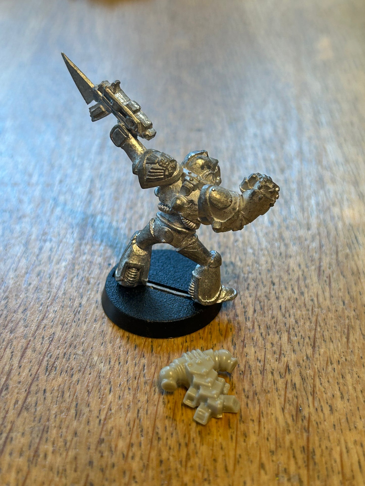 Vintage Space Marine 'Death Eagle, Power Glove And Bolter' Rogue Trader Metal