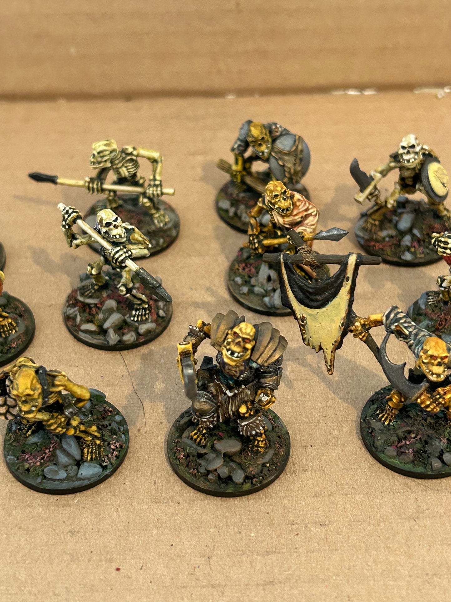 Warhammer fantasy undead proxies scotia Grendel undead orcs (11 models with mixed weapons includes command)