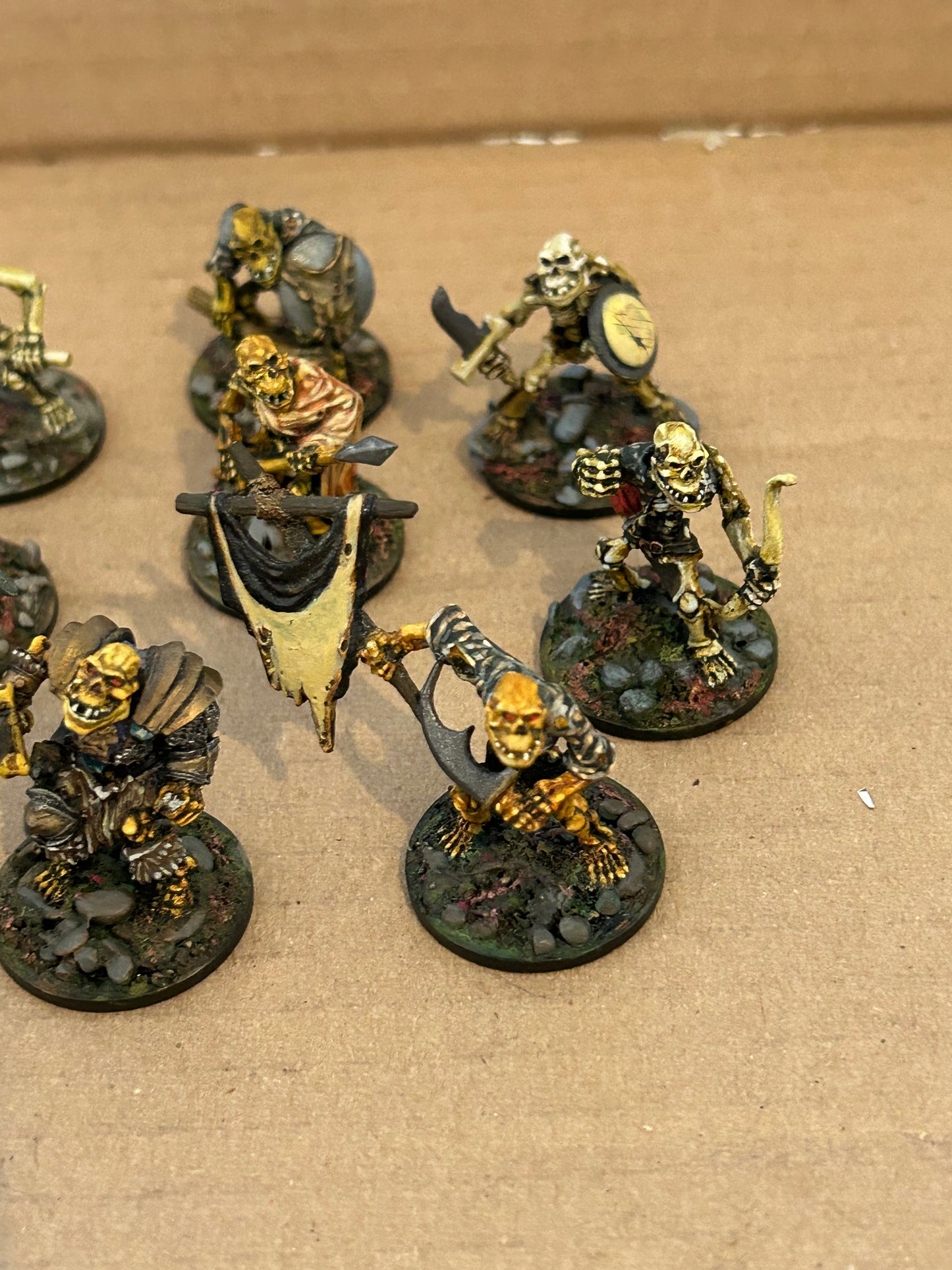 Warhammer fantasy undead proxies scotia Grendel undead orcs (11 models with mixed weapons includes command)