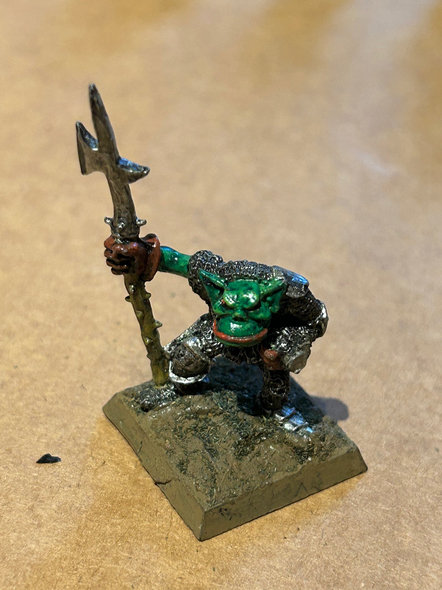 Warhammer Fantasy Old world Orc spearman Ruglud’s armoured orcs