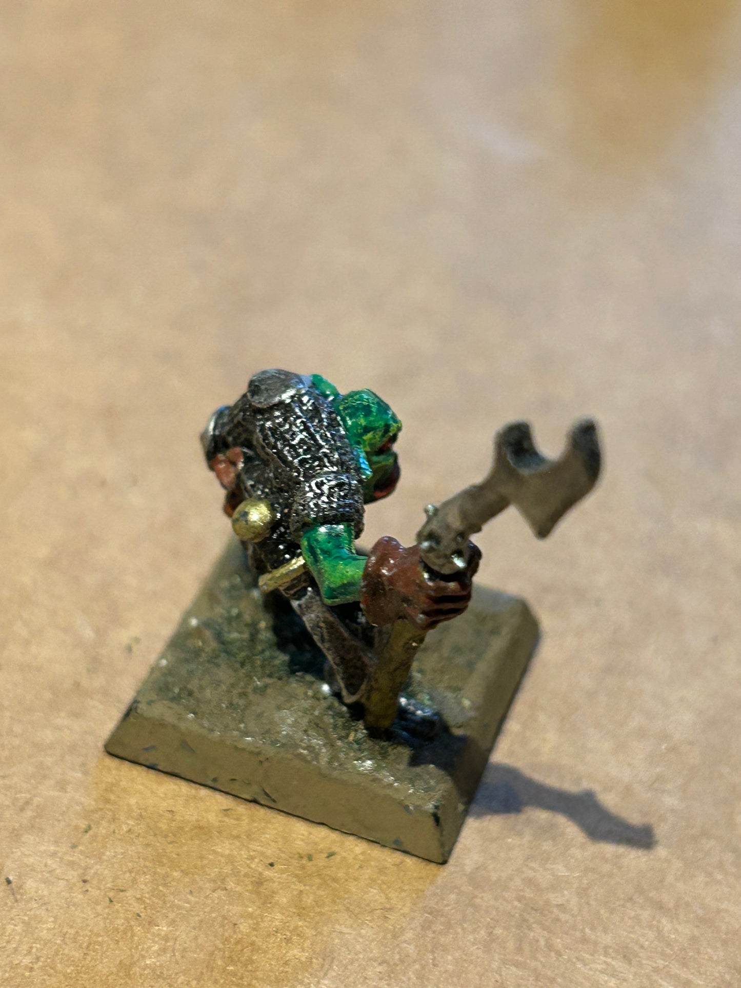 Warhammer Fantasy Old world Orc spearman Ruglud’s armoured orcs