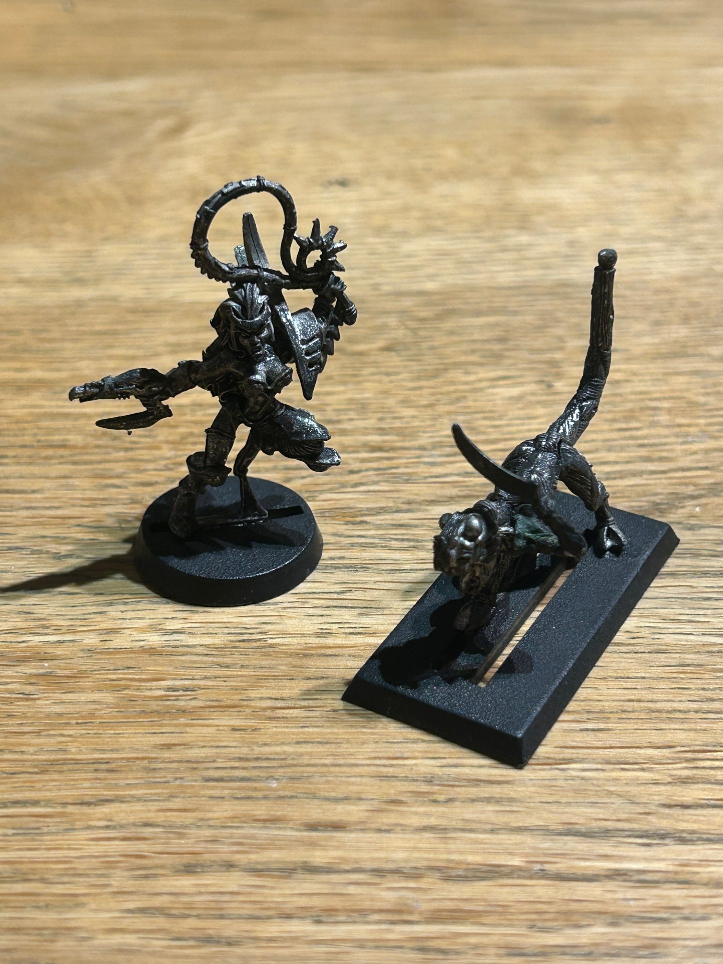 DRUKHARI BEASTMASTER WITH WARP BEAST DARK ELDAR METAL WARHAMMER 40K 40,000