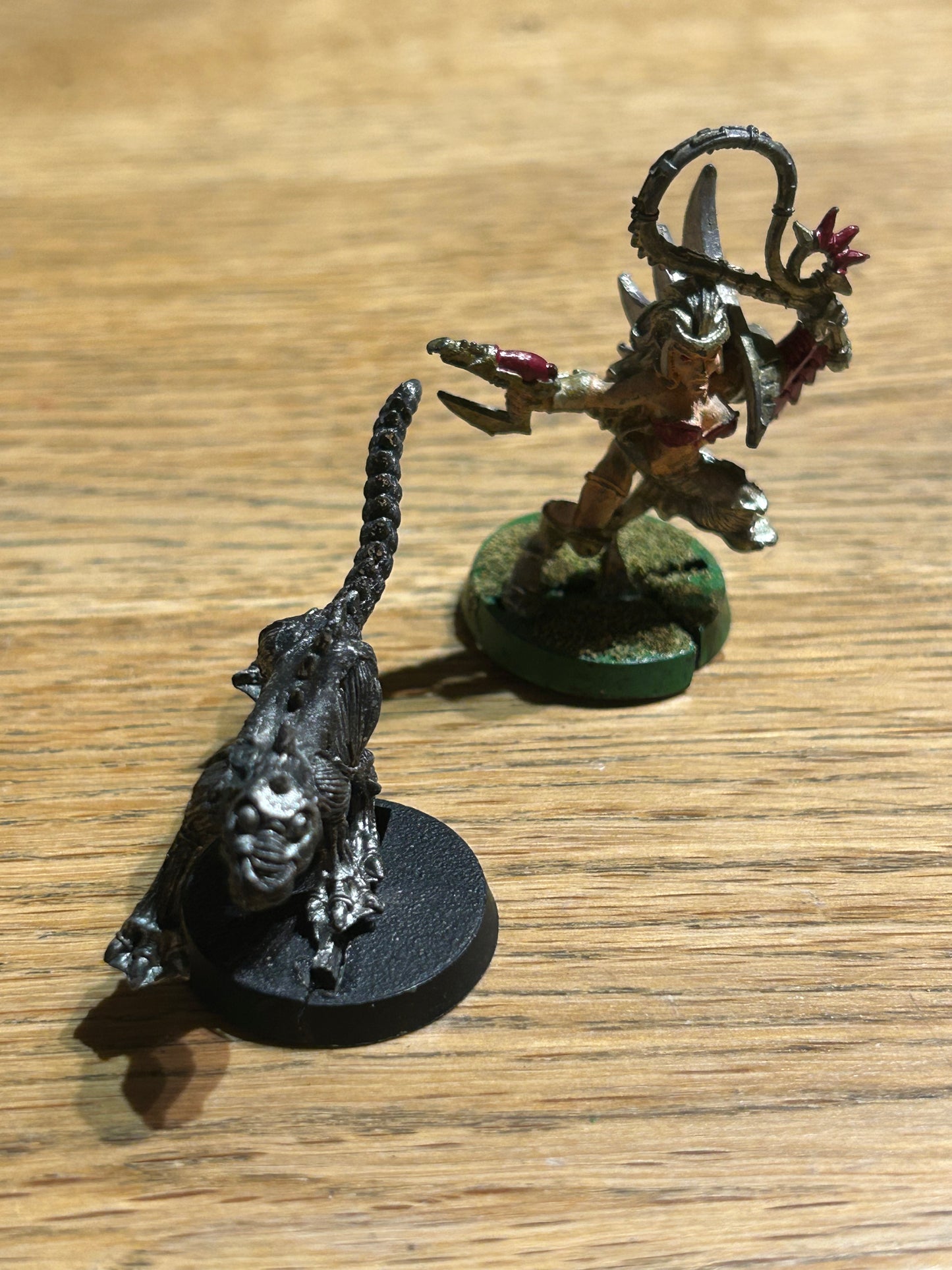 DRUKHARI BEASTMASTER WITH WARP BEAST DARK ELDAR METAL WARHAMMER 40K 40,000
