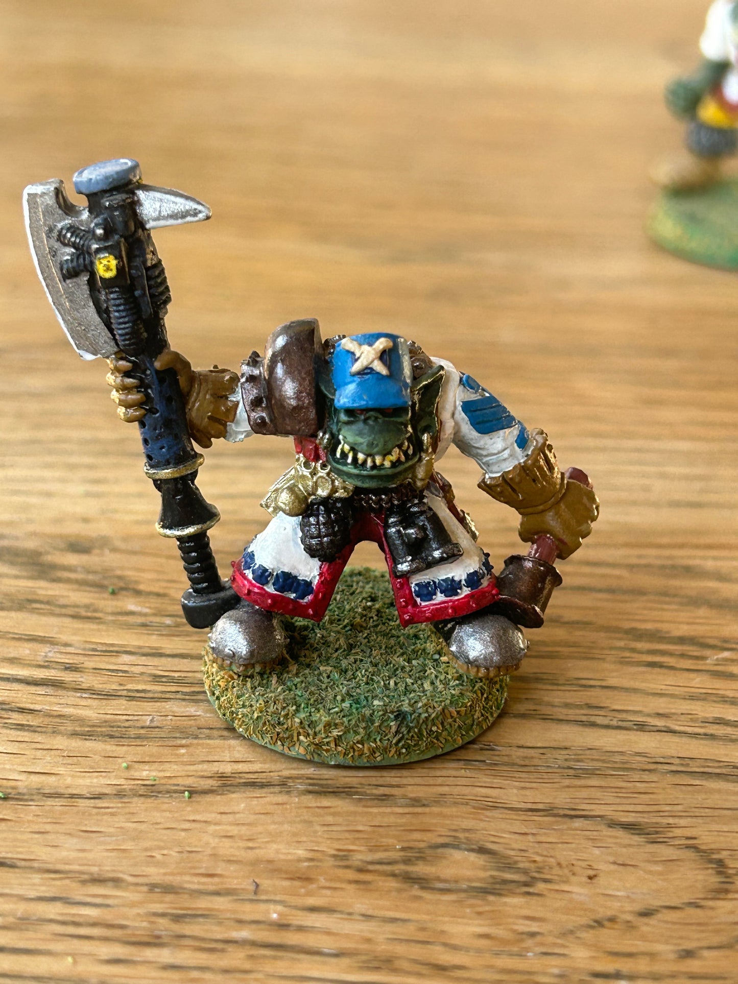 Space Ork Blood Axe Boss Metal Citadel Kev Adams Nob Rogue Trader warhammer 40k