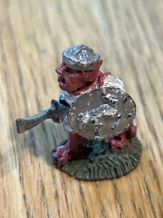 Warhammer fantasy citadel fiend factory goblin charging with sword and shield