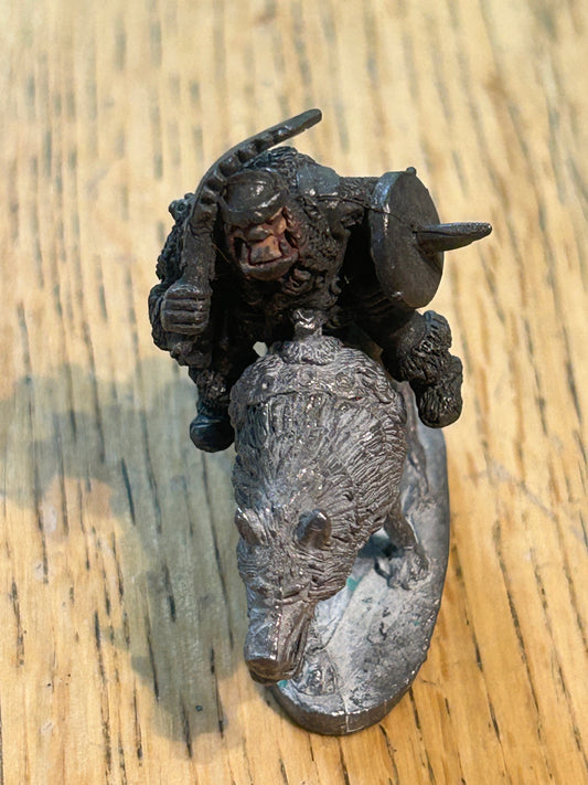 ORC WOLF & RIDER -- M15 CHRONICLE - 1986 - CITADEL WARHAMMER fantasy